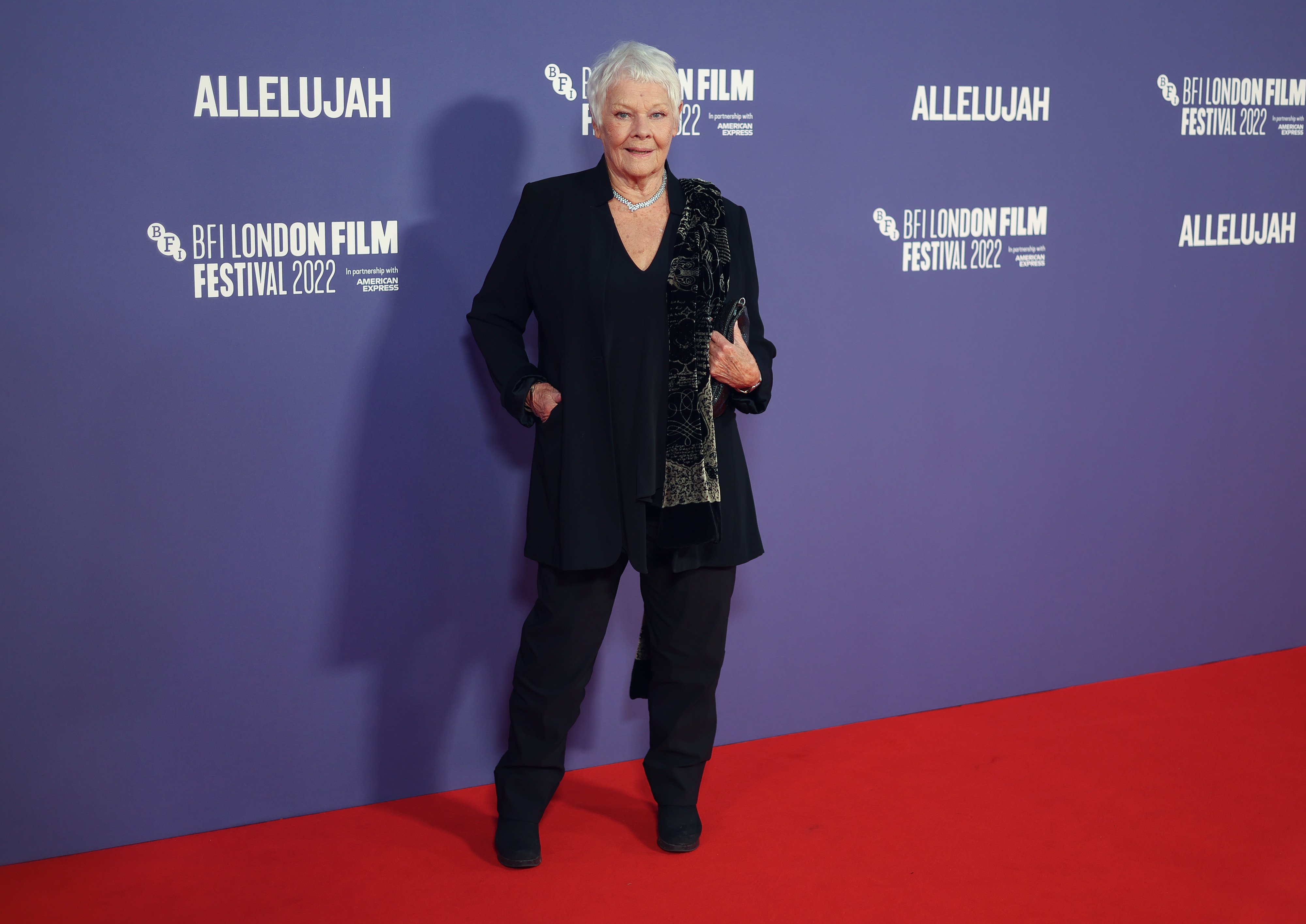 Judi Dench attends the "Allelujah" European Premiere during the 66th BFI London Film Festival at Southbank Centre on October 09, 2022, in London, England. | Source: Getty Images