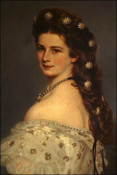 "Sissi" von Winterhalter, mit den berühmten "Diamantsternen" des Juweliers Kochert, die ihr von Francois-Joseph geschenkt wurden | Quelle: Getty Images