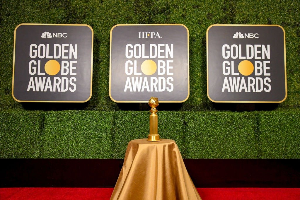 A view of the Golden Globe Trophy on display during the 78th Annual Golden Globe Awards aired on February 28th, 2021 | Photo: