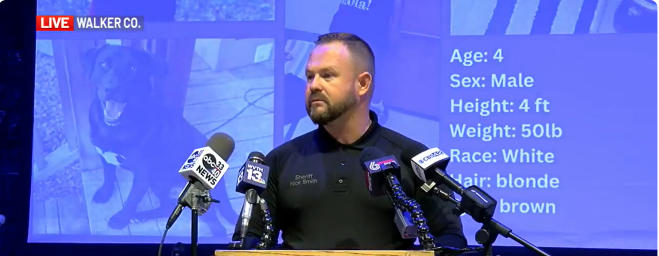 Walker County Sheriff Nick Smith, seen from a video post dated January 2, 2026. | Source: YouTube/WBRC6News