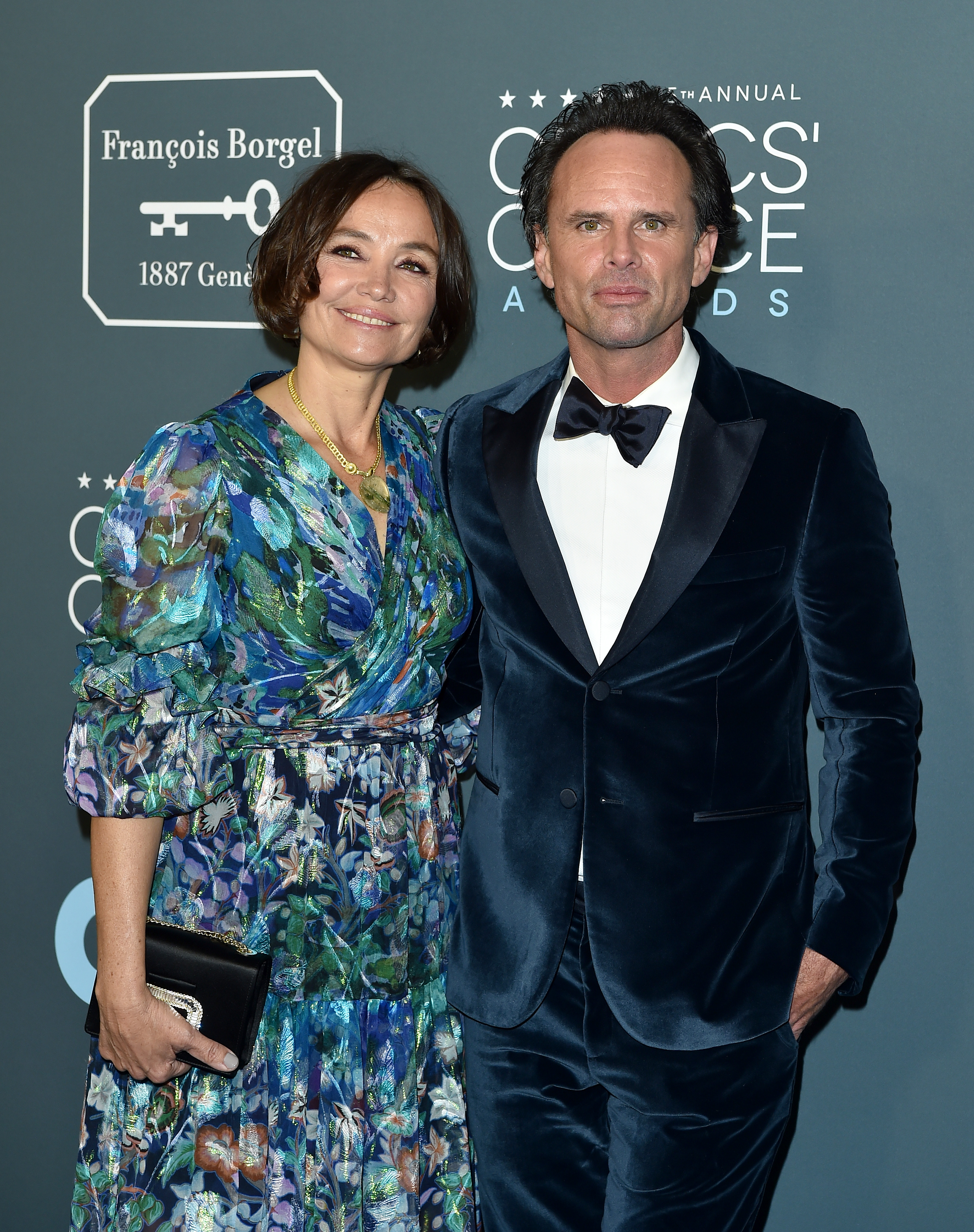 Nadia Conners and Walton Goggins at the 25th Annual Critics' Choice Awards on January 12, 2020, in Santa Monica, California. | Source: Getty Images