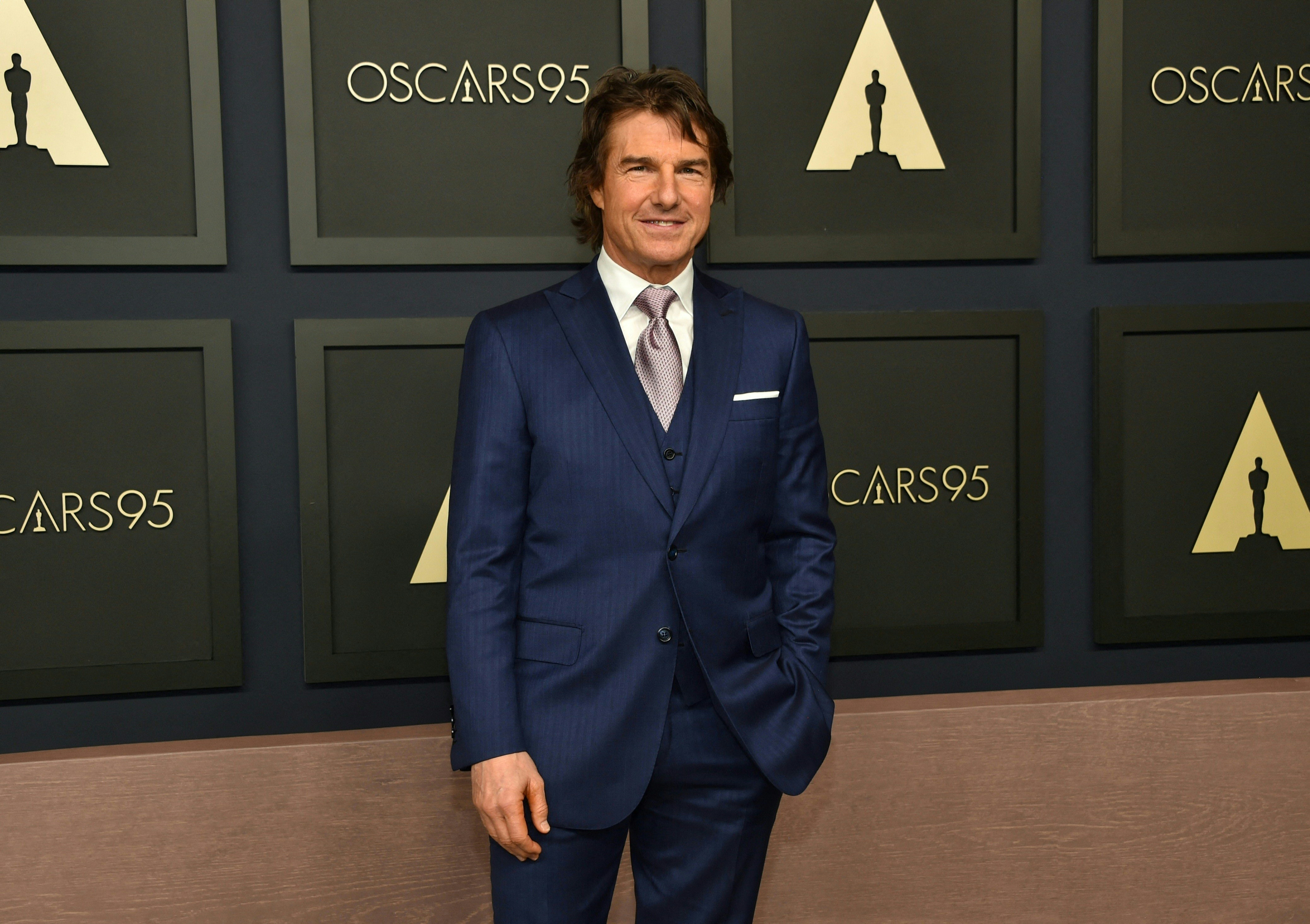 Tom Cruise attends the 95th Annual Oscars Nominees Luncheon at the Beverly Hilton Hotel on February 13, 2023, in Beverly Hills, California. | Source: Getty Images