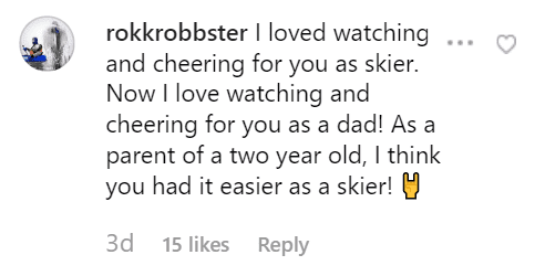 Fan's comment on Miller Bode's post. | Source: Instagram/millerbode