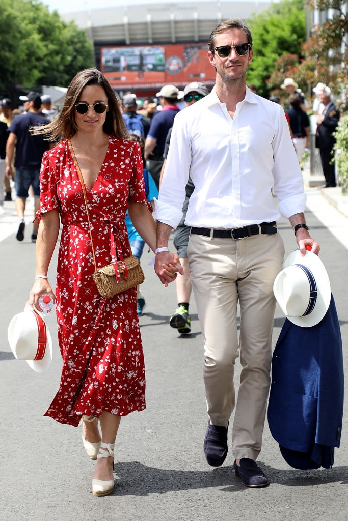 Pippa Middleton and James Matthews at Roland Garros on May 27, 2018 in Paris, France | Photo: Getty Images
