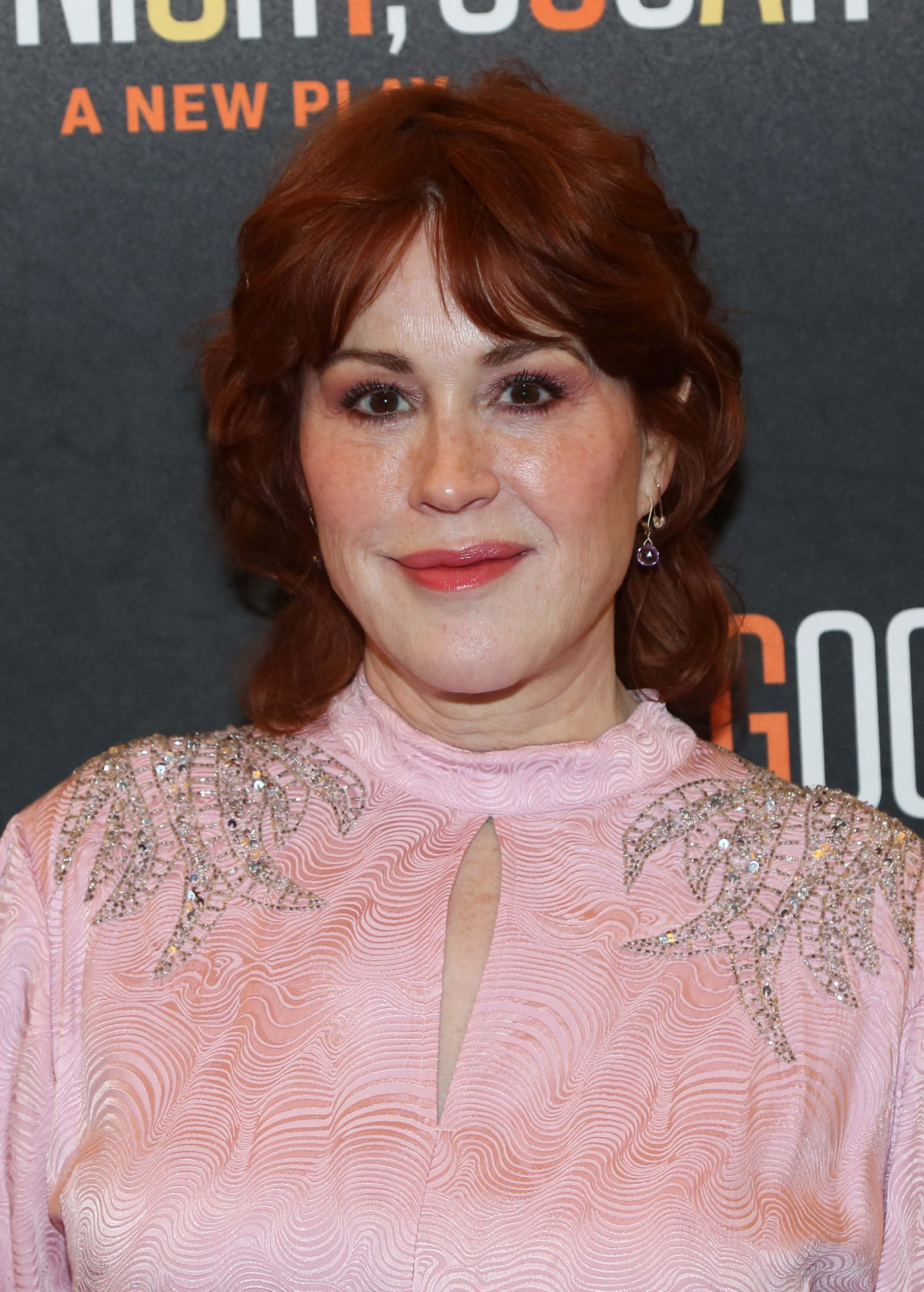 Molly Ringwald poses at the opening night of the new play "Goodnight, Oscar" on Broadway at The Belasco Theatre on April 24, 2023, in New York City | Source: Getty Images