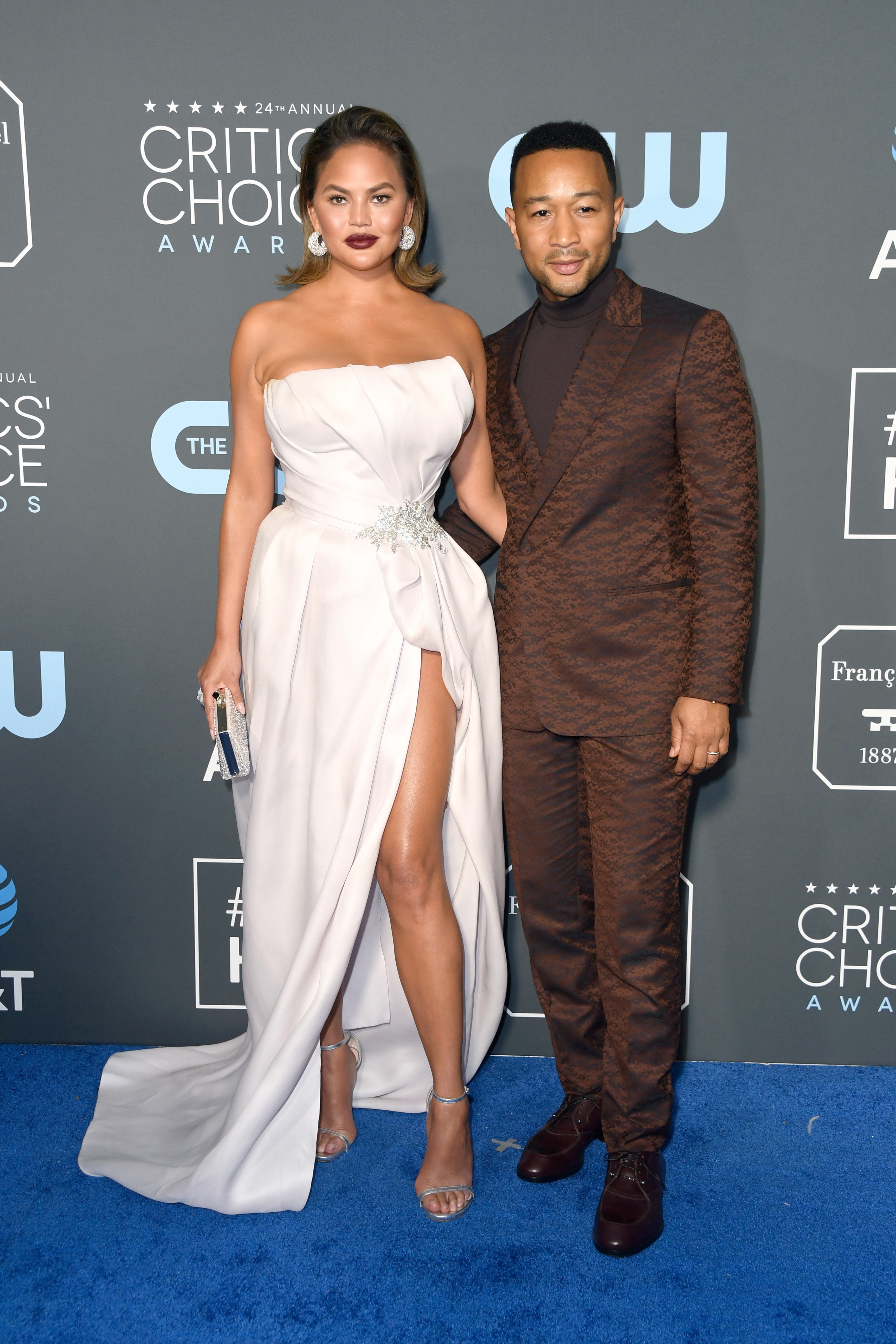  Chrissy Teigen and John Legend at the 24th annual Critics' Choice Awards 2019 in California | Source: Getty Images