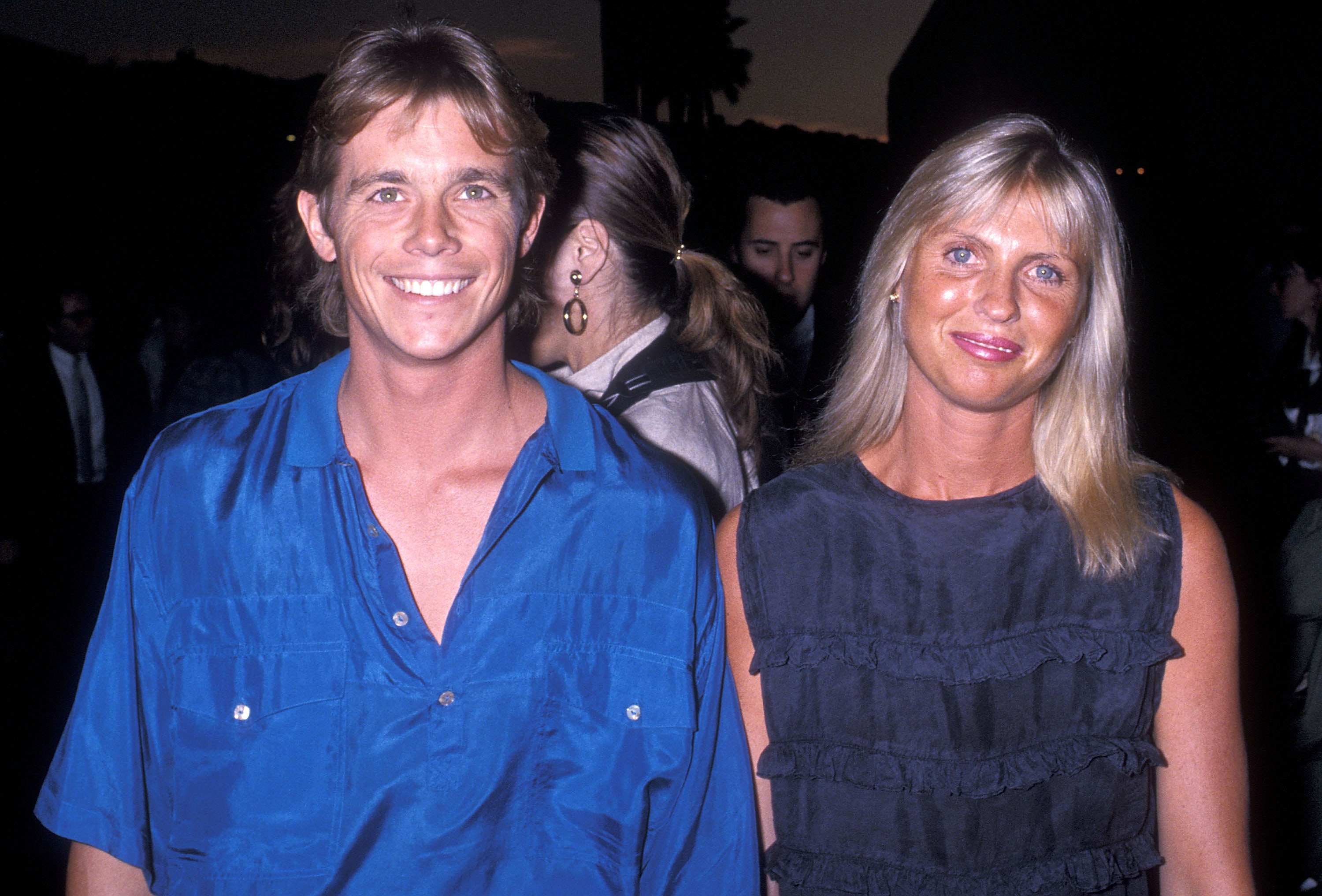 Christopher Atkins and wife Lyn Barron attend "The Dream Team" Universal City premiere on April 4, 1989 | Source: Getty Images