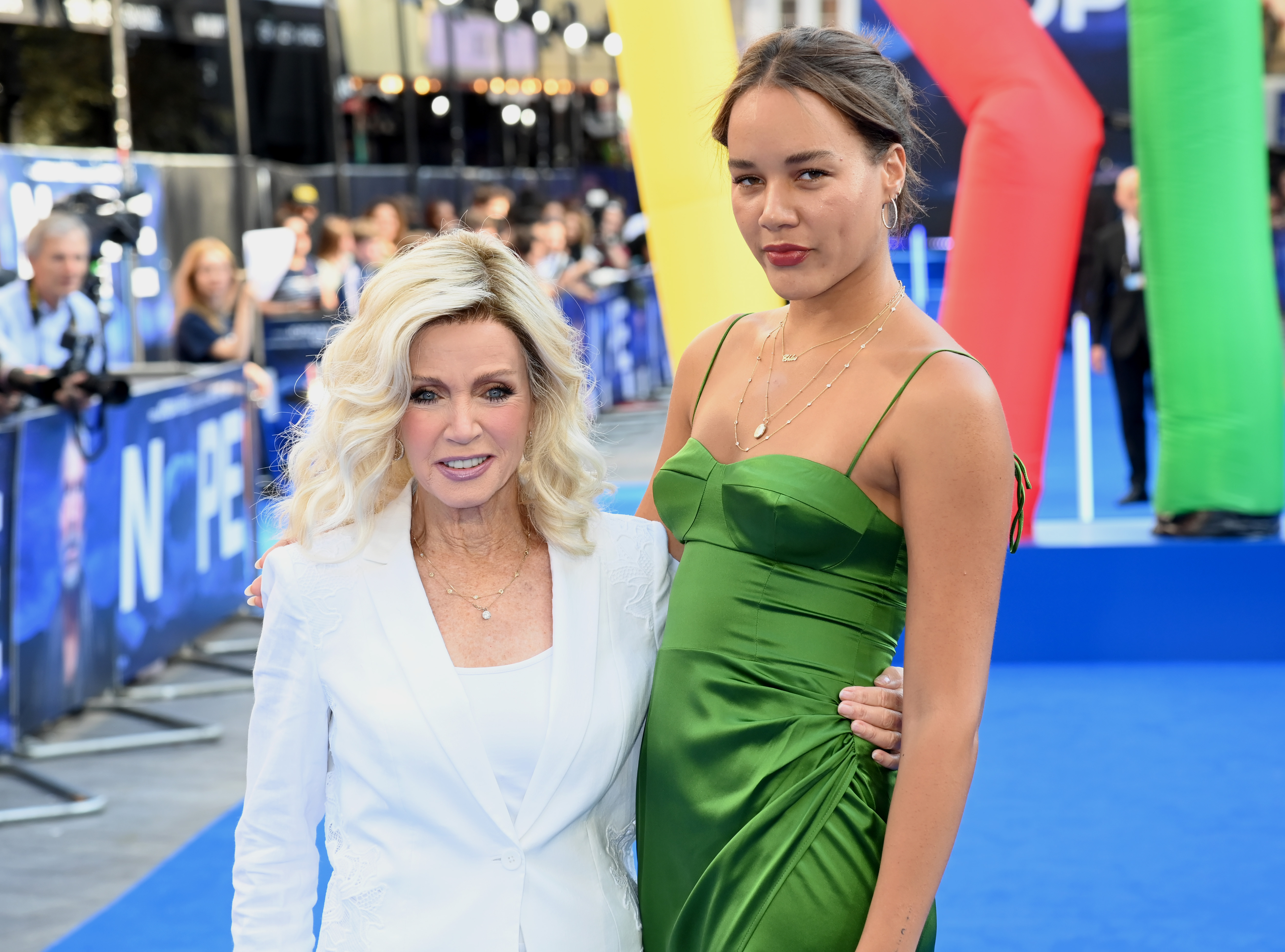 Donna Mills and daughter Chloe attend the UK premiere of "NOPE" at Odeon Luxe Leicester Square, on July 28, 2022, in London, England. | Source: Getty Images