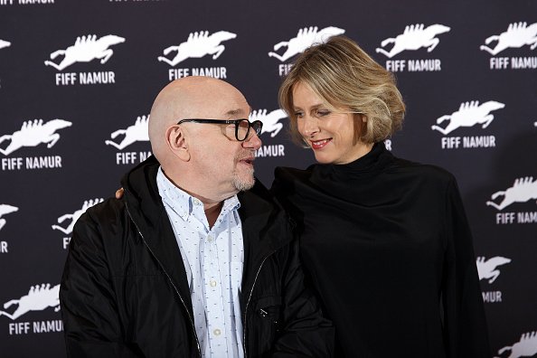 Michel Blanc (G) et Karin Viard assistent au photocall du film "Voyez comme on danse" lors du 33ème Festival international du film de langue française de Namur - FIFF - le 2 octobre 2018 | Photo : Getty Images