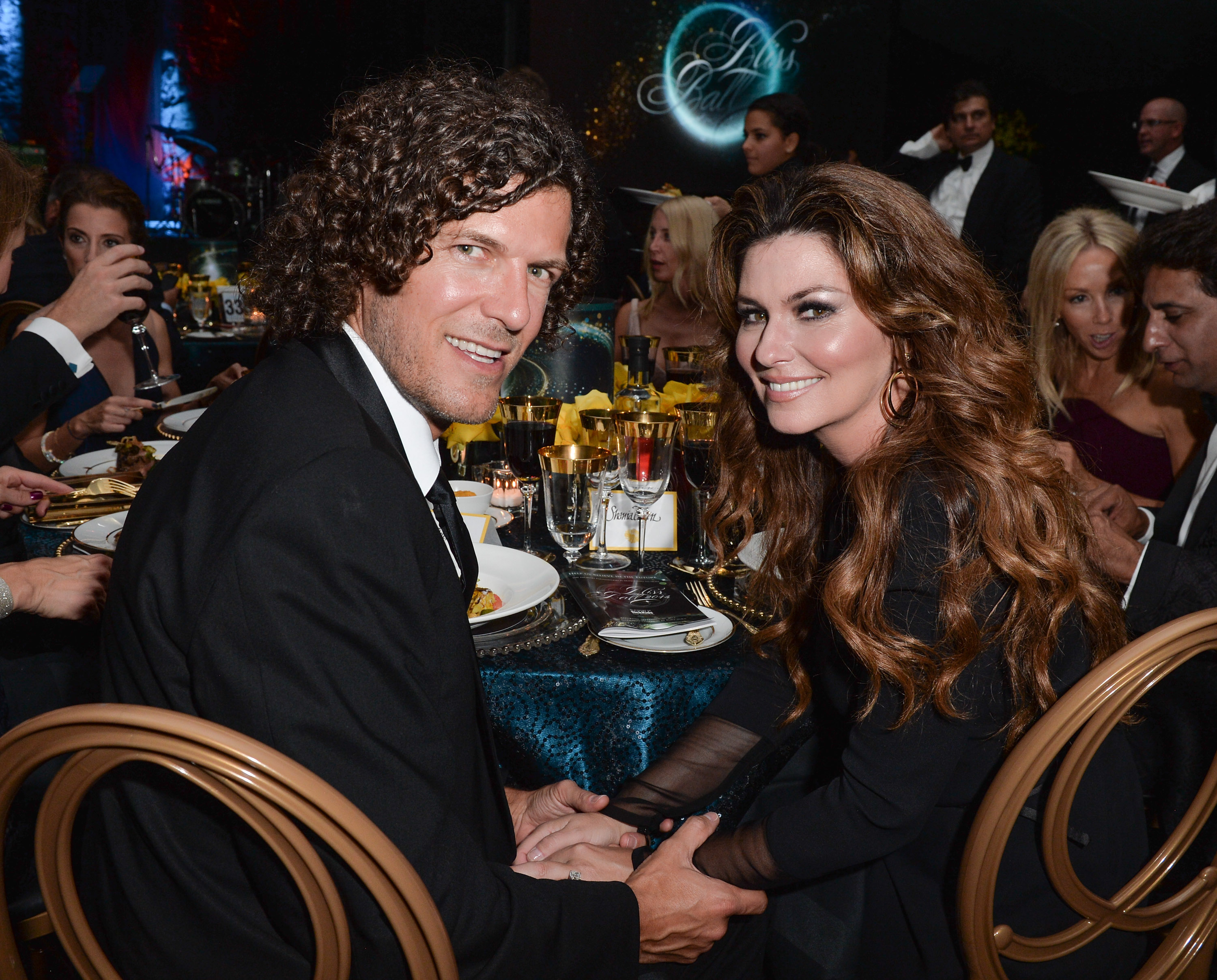 Frederic Thiebaud and Shania Twain attend the 3rd Annual Bliss Ball at Fort York on September 20, 2014 in Toronto, Canada. | Source: Getty Images