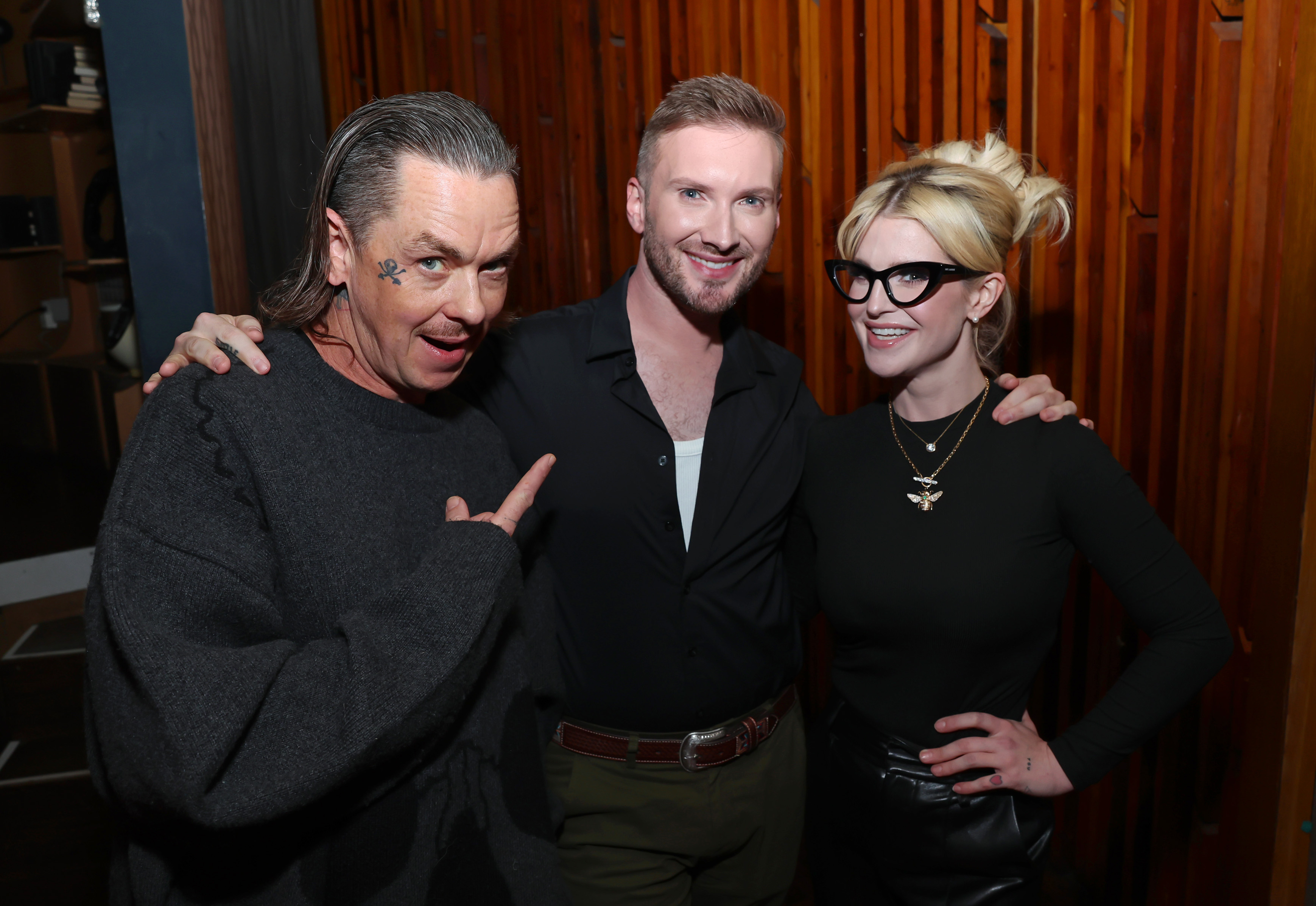 Sid Wilson, Matt Mathews and Kelly Osbourne attend Matt Mathews' Celebration of Boujee On A Budget Tour with Live Nation on November 20, 2024, in Los Angeles, California. | Source: Getty Images