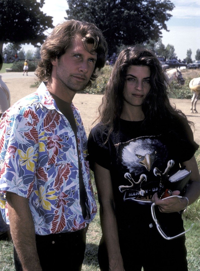 Parker Stevenson and Kirstie Alley at the PRO-Peace Public Service Announcement for the Great Peace March for Global Nuclear Disarmament on October 5, 1985. | Source: Getty Images