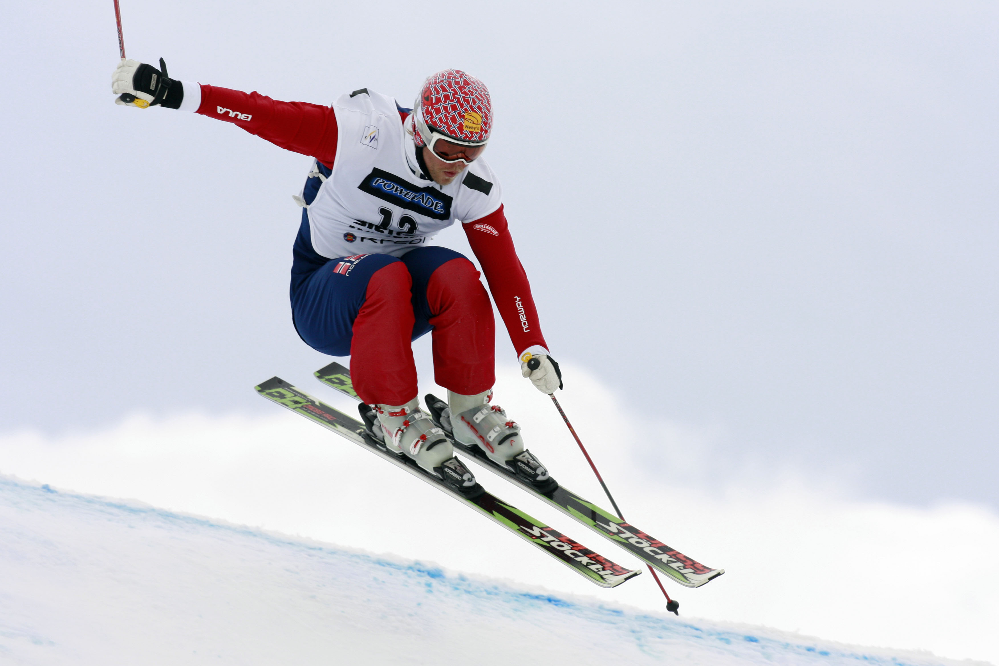 Audun Grønvold takes 2nd place during the FIS Freestyle World Cup Men's Ski Cross on March 20, 2010, in Sierra Nevada, Spain | Source: Getty Images