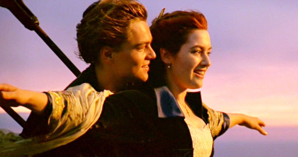 Leonardo DiCaprio como Jack y Kate Winslet como Rose en 1997. | Foto: Getty Images