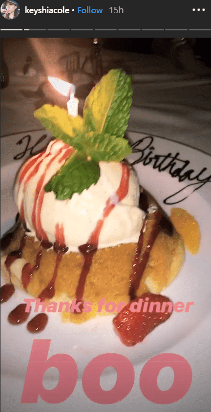 Keyshia Cole's birthday cake/ Source: keyshiacole