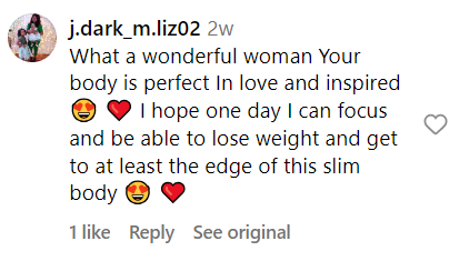 A user's comment on Monica's Instagram video dated September 2023 | Source: Instagram.com/monicabousquet