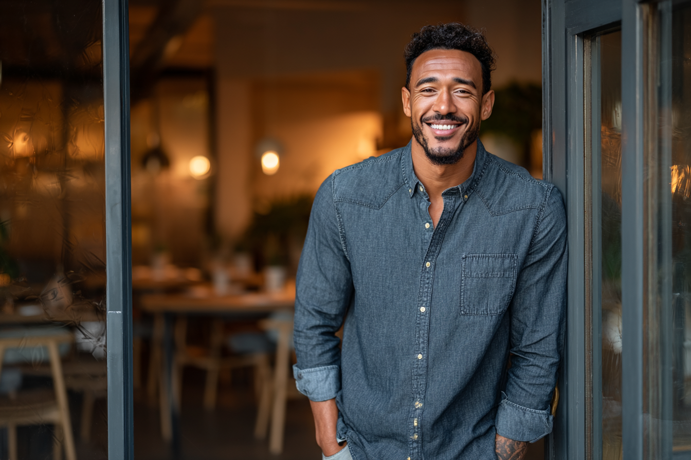 A man smiling | Source: Midjourney