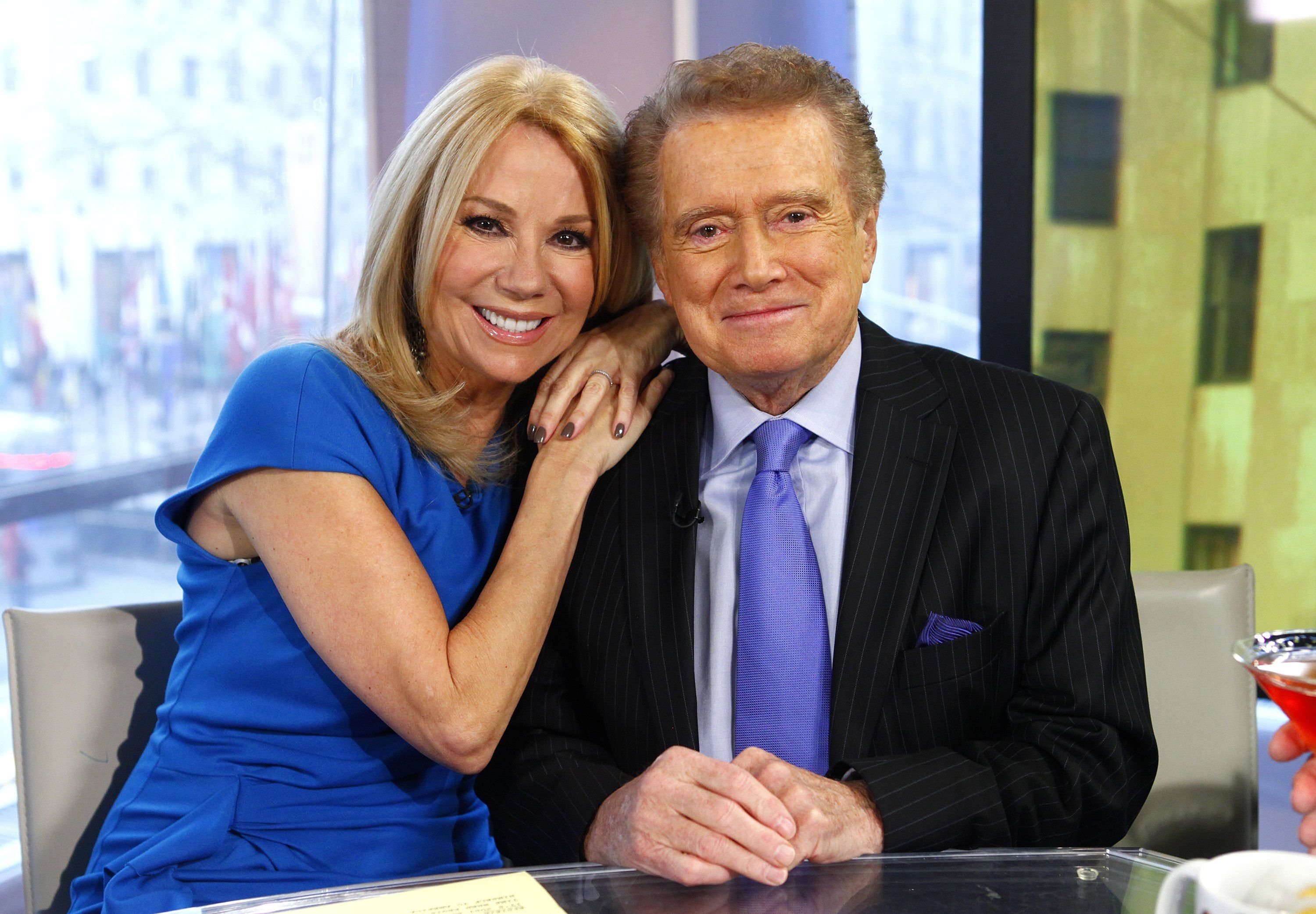 Kathie Lee Gifford and Regis Philbin on NBC News' "Today" show on January 19, 2012. | Source: Peter Kramer/NBC/NBC NewsWire/Getty Images