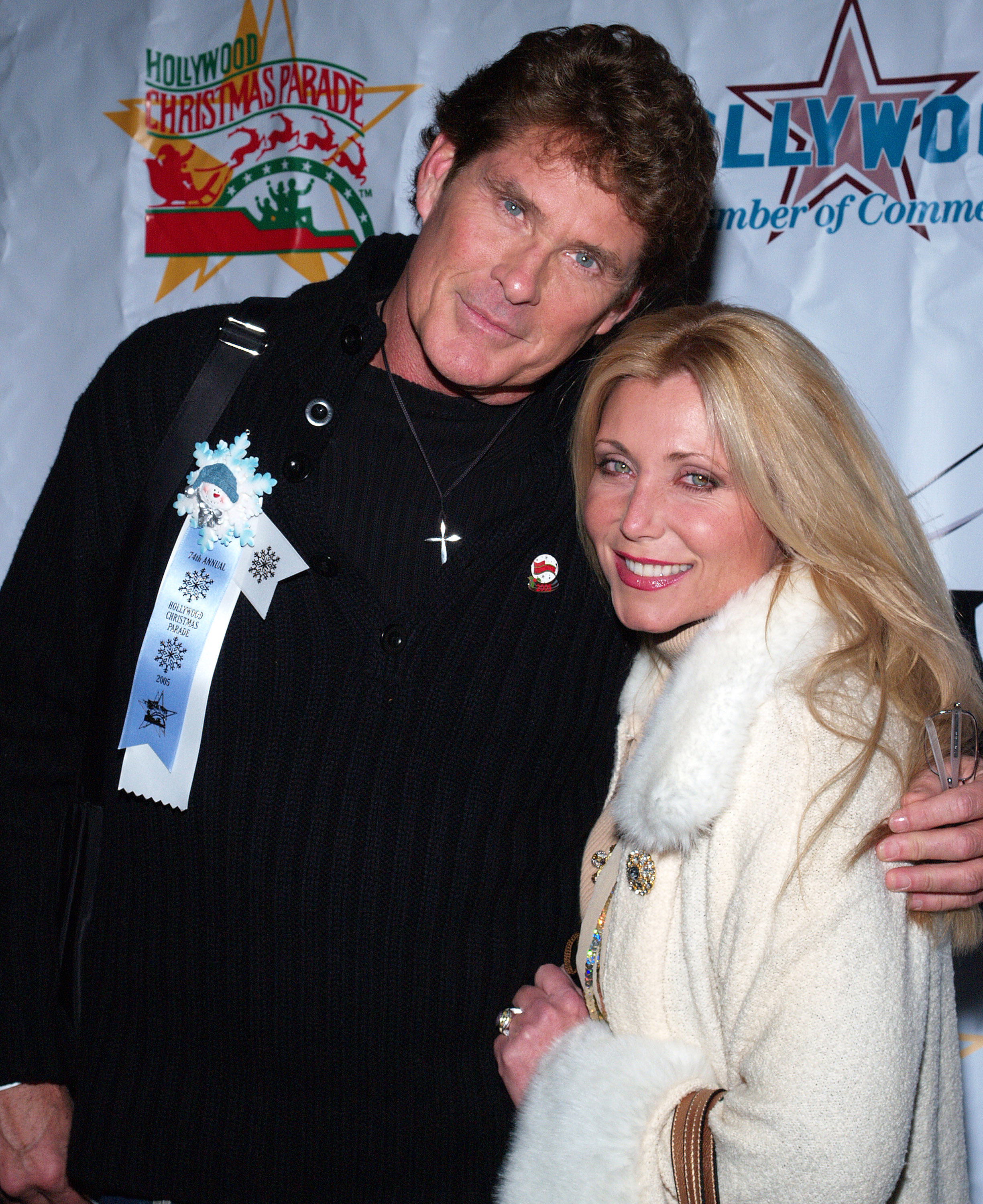 David Hasselhoff and Pamela Bach Hasselhoff during The 74th Annual Hollywood Christmas Parade, on November 21, 2005 | Source: Getty Images