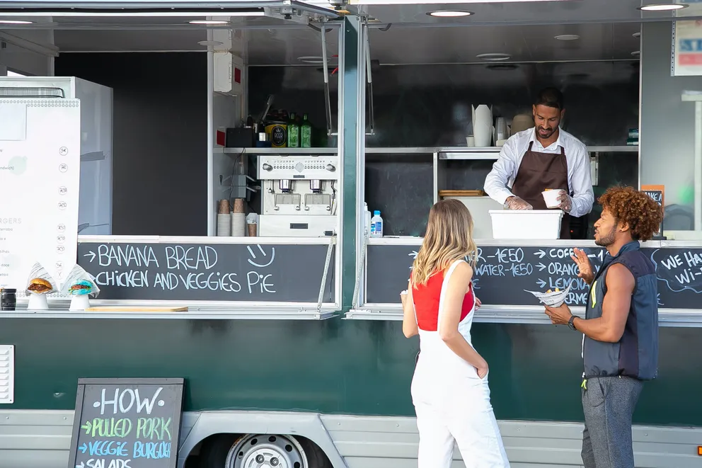 Mark and Sally have opened a fleet of food trucks.  |  Source: Pexel