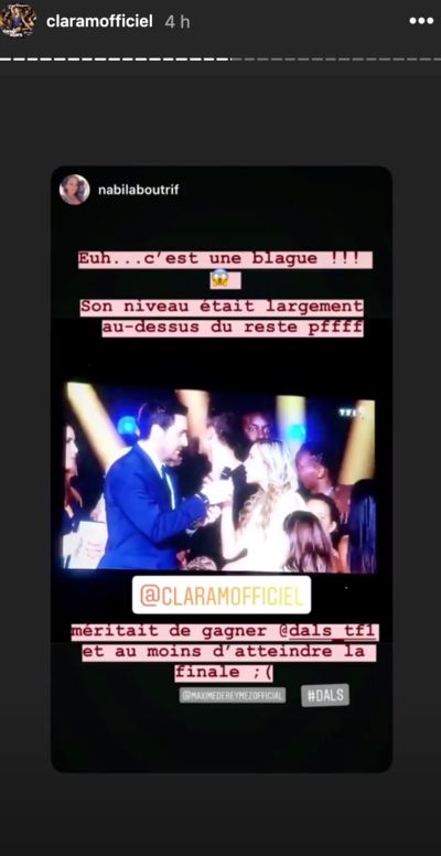 Réaction des fans face à l’élimination de Clara Morgane | Instagram stories / Clara Morgane