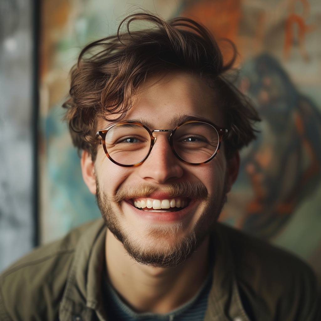 A close-up of a smiling man | Source: Midjourney