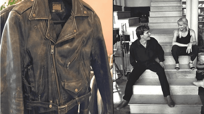 Patrick Swayze's leather jacket from "Dirty Dancing" | Source: YouTube/LisaSwayze
