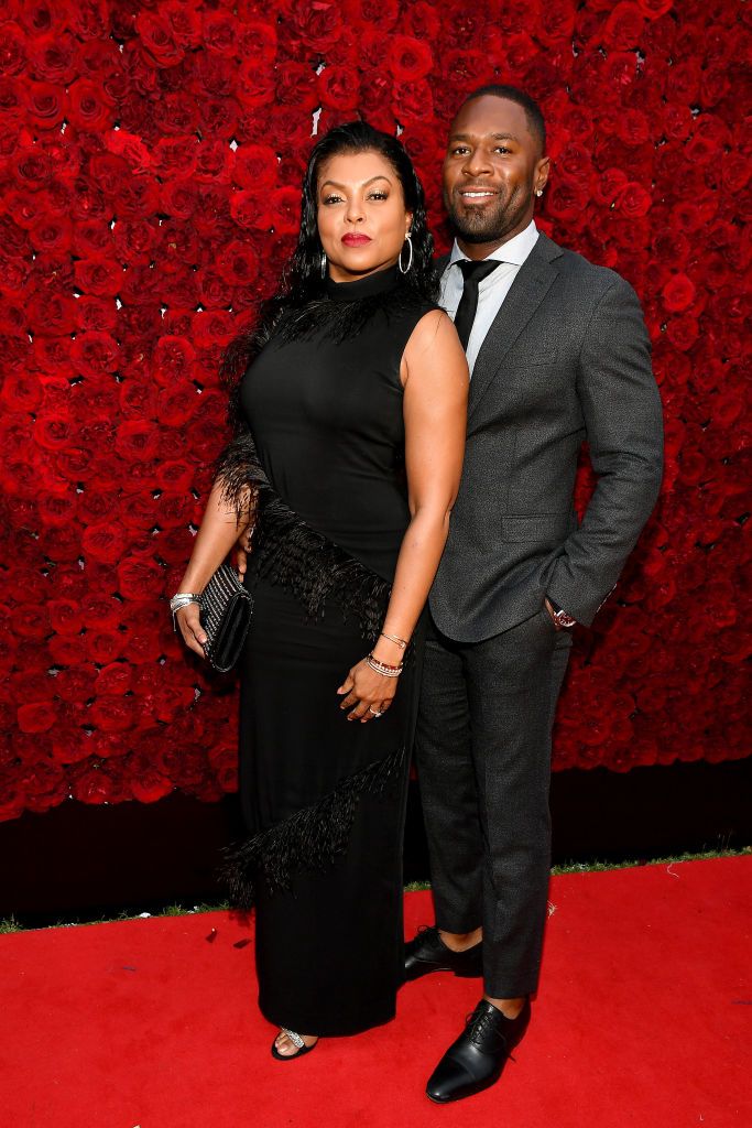 Taraji Henson and Kelvin Hayden attend Tyler Perry Studios Grand Opening Gala - Arrivals at Tyler Perry Studios on October 5, 2019 in Atlanta, Georgia | Photo: Getty Images