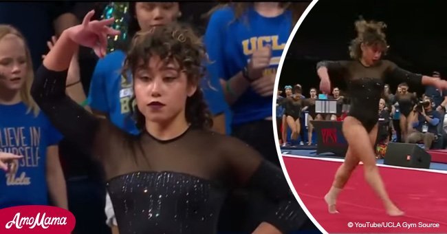 Gymnast Katelyn Ohashi wows the crowd with Michael Jackson routine