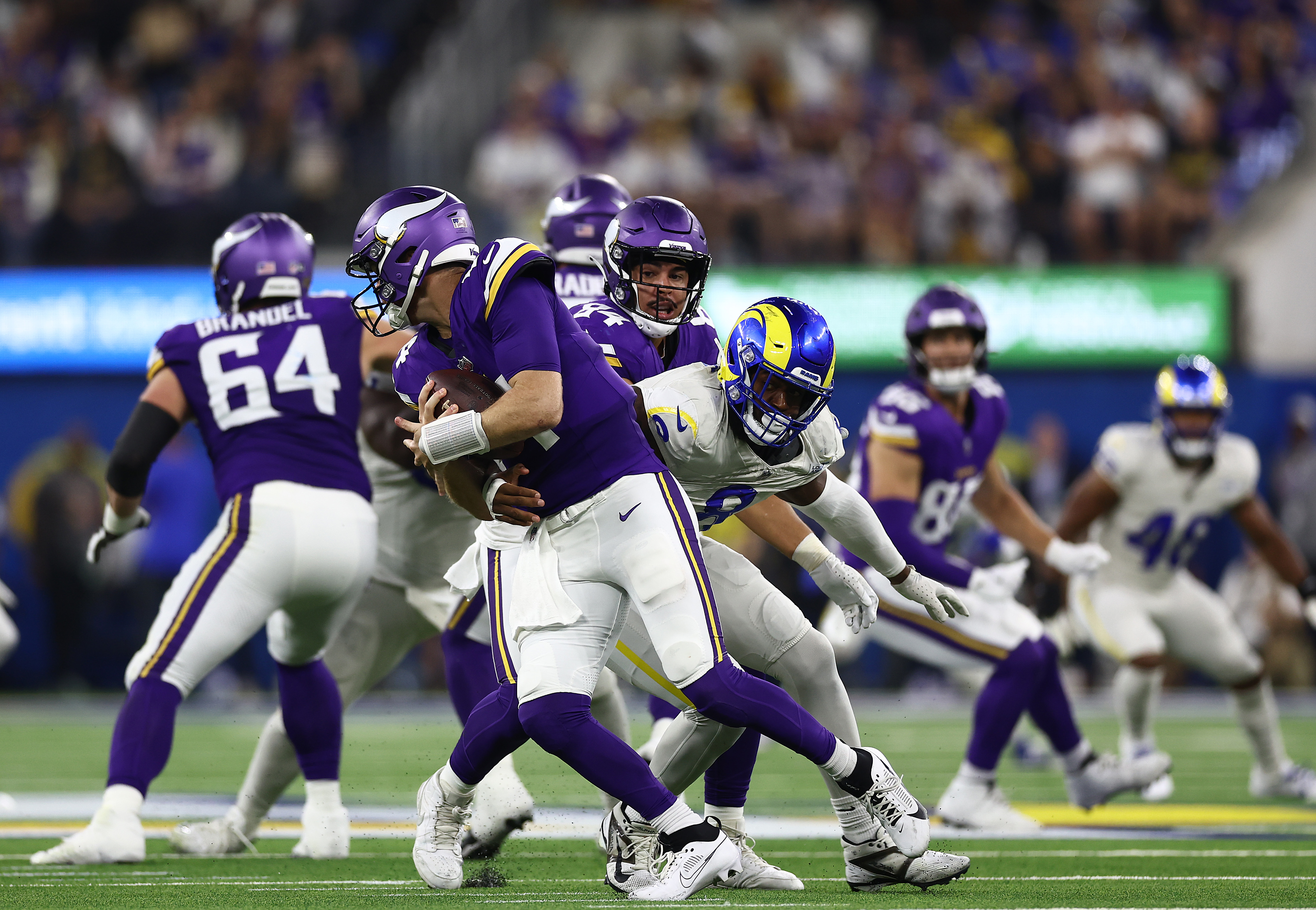 Los Angeles Rams and Minnesota Vikings face off at SoFi Stadium on October 24, 2024 | Source: Getty Images