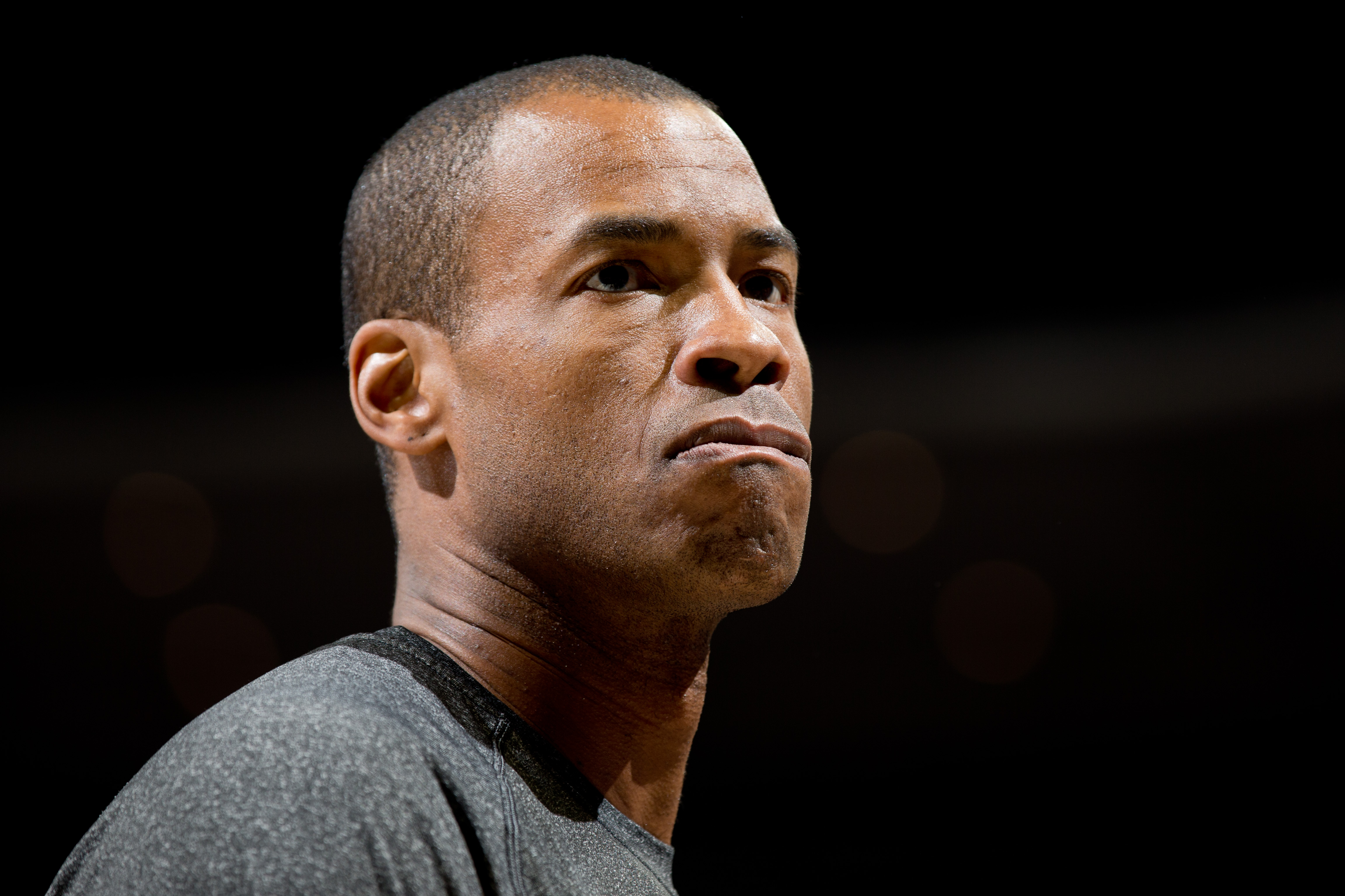 Jason Collins before a Brooklyn Nets game against the Denver Nuggets in Denver on February 27, 2014 | Source: Getty Images