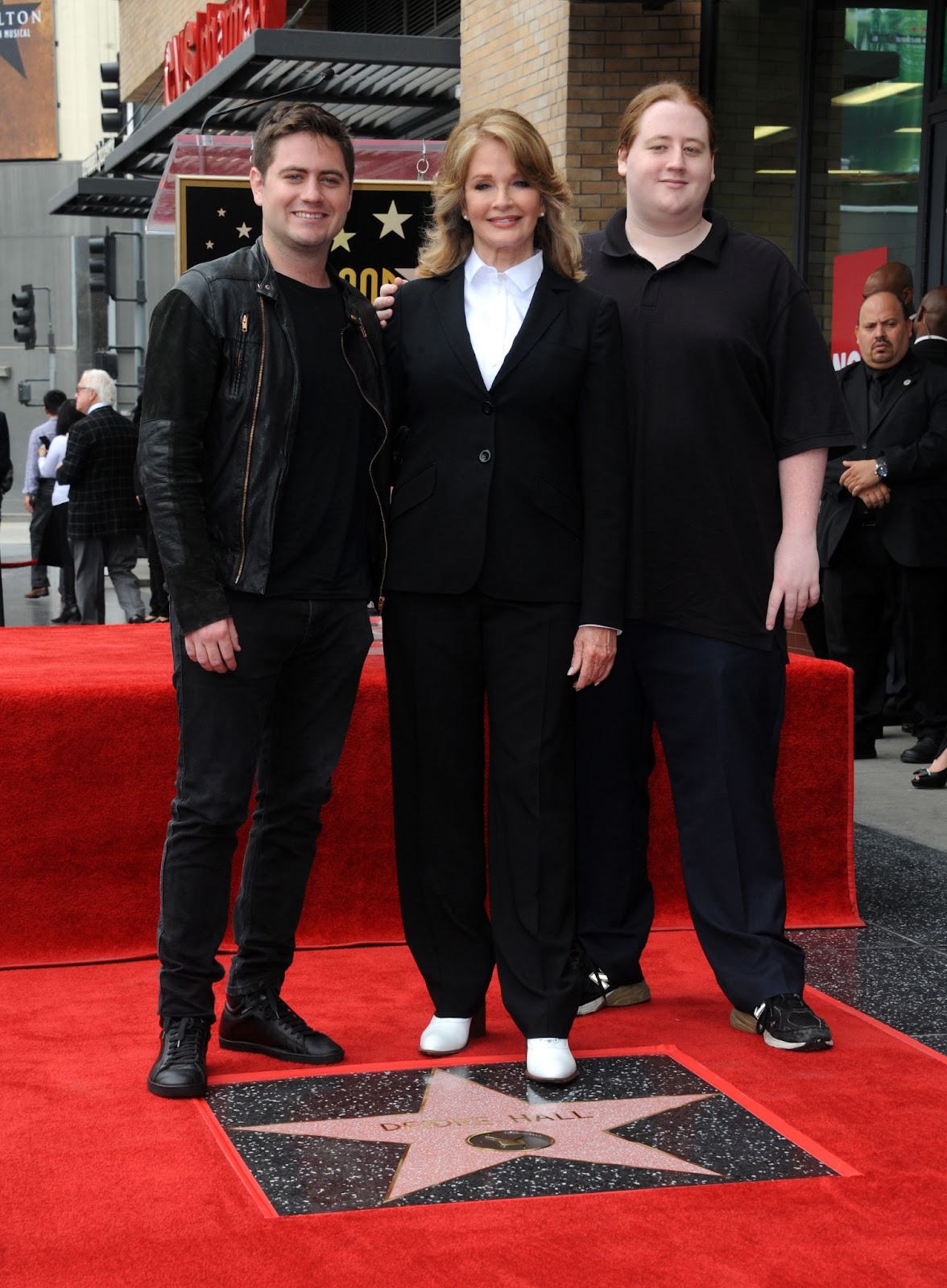 David Atticus Sohmer, Deidre Hall, and Tully Chapin at the actress's ceremony being honored with a Star on the Hollywood Walk of Fame on May 19, 2016, in Hollywood, California. | Source: Getty Images