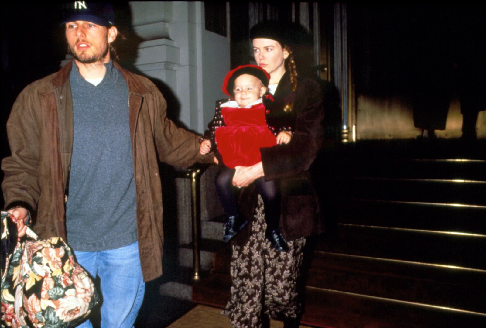 Tom Cruise and Nicole Kidman photographed with their daughter in New York in 1994. | Source: Getty Images