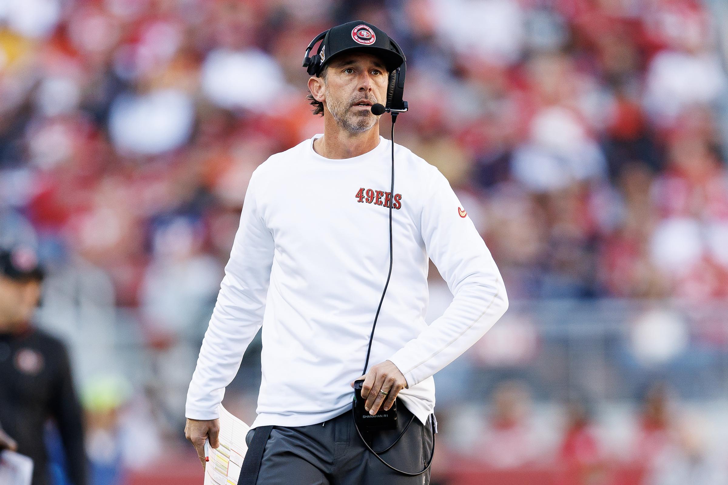 Kyle Shanahan on December 8, 2024, in Santa Clara, California | Source: Getty Images