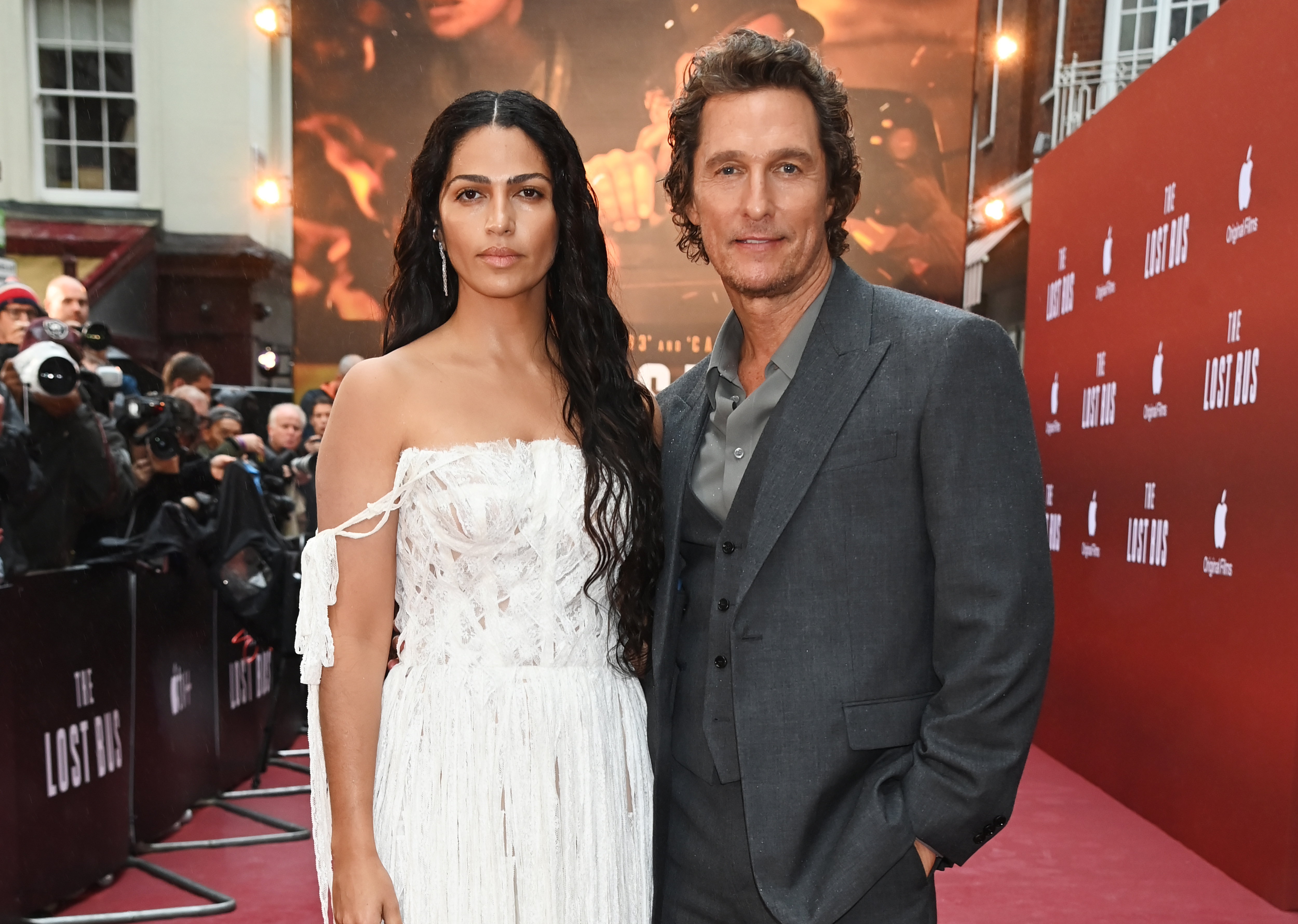 Camila Alves and Matthew McConaughey attend a special screening of Apple Original Films' "The Lost Bus" on September 28, 2025 | Source: Getty Images