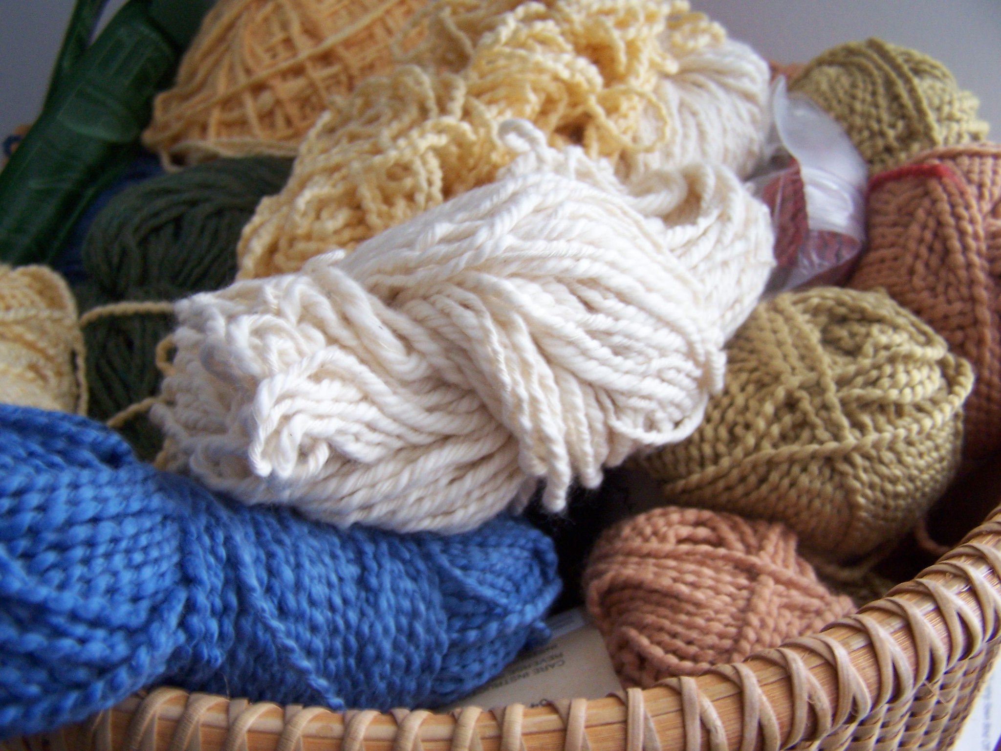 Different colored yarn in a basket | Source: Flickr.com