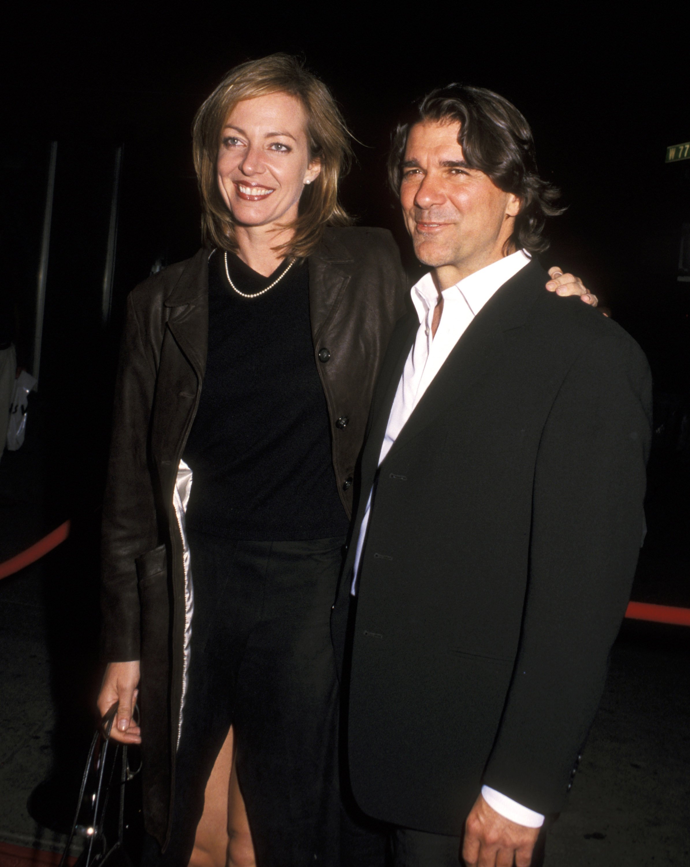 Allison Janney and Dennis Gagomiros attend the NBC Primetime Upfront Party on May 15, 2000 in New York City. | Source: Getty Images
