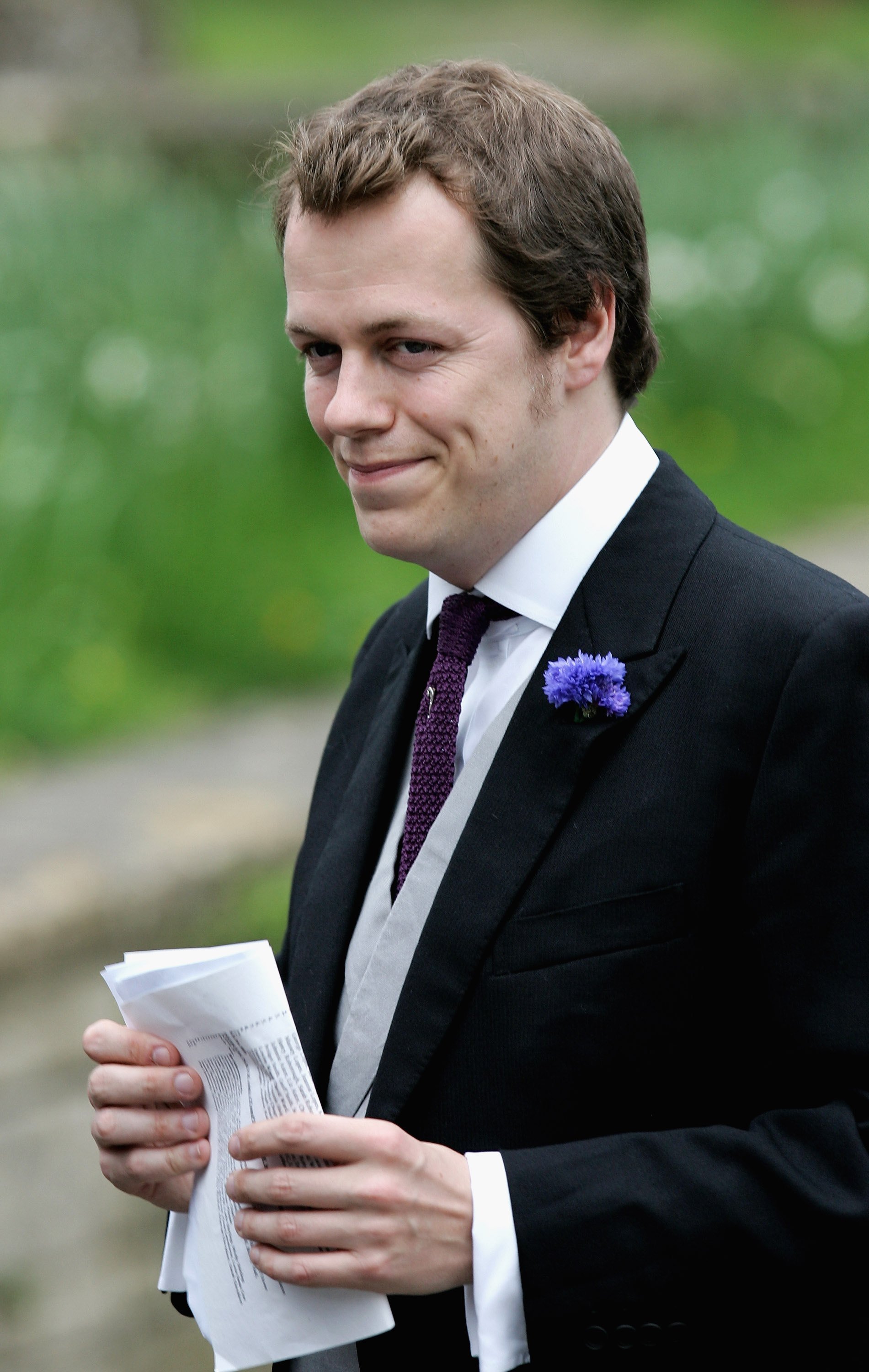 Tom Parker Bowles arrives at St Cyriac's Church, Lacock for the wedding of Harry Lopes and his sister Laura Parker Bowles on May 6, 2006, in Wiltshire, England. | Source: Getty Images