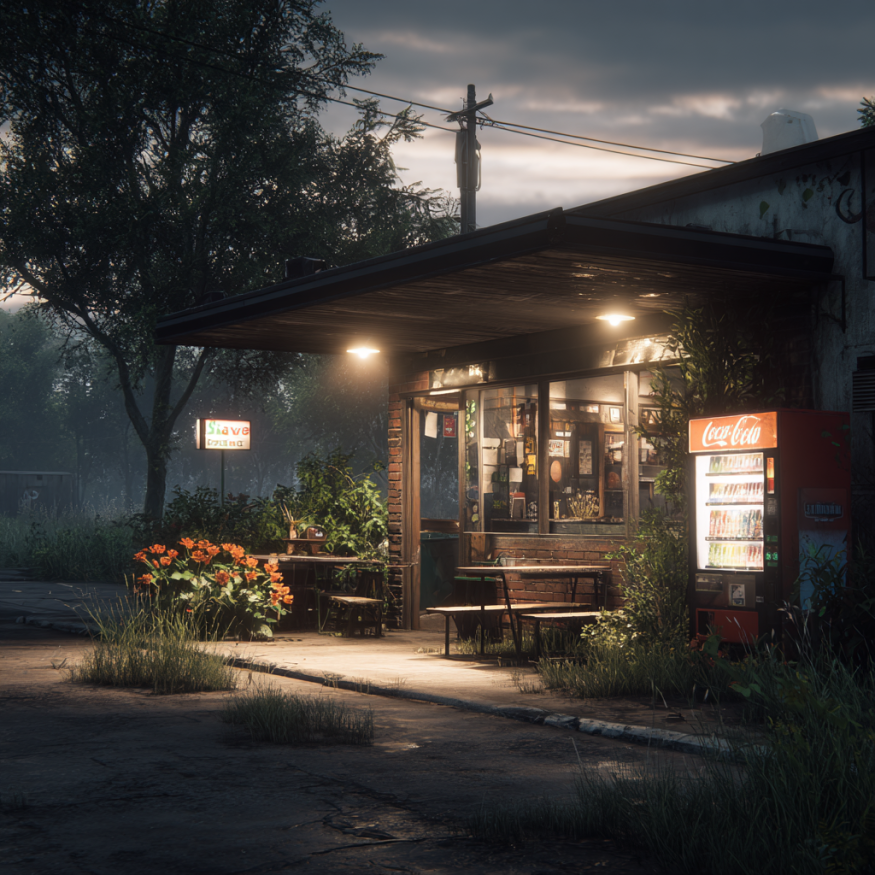 A small cafe | Source: Midjourney