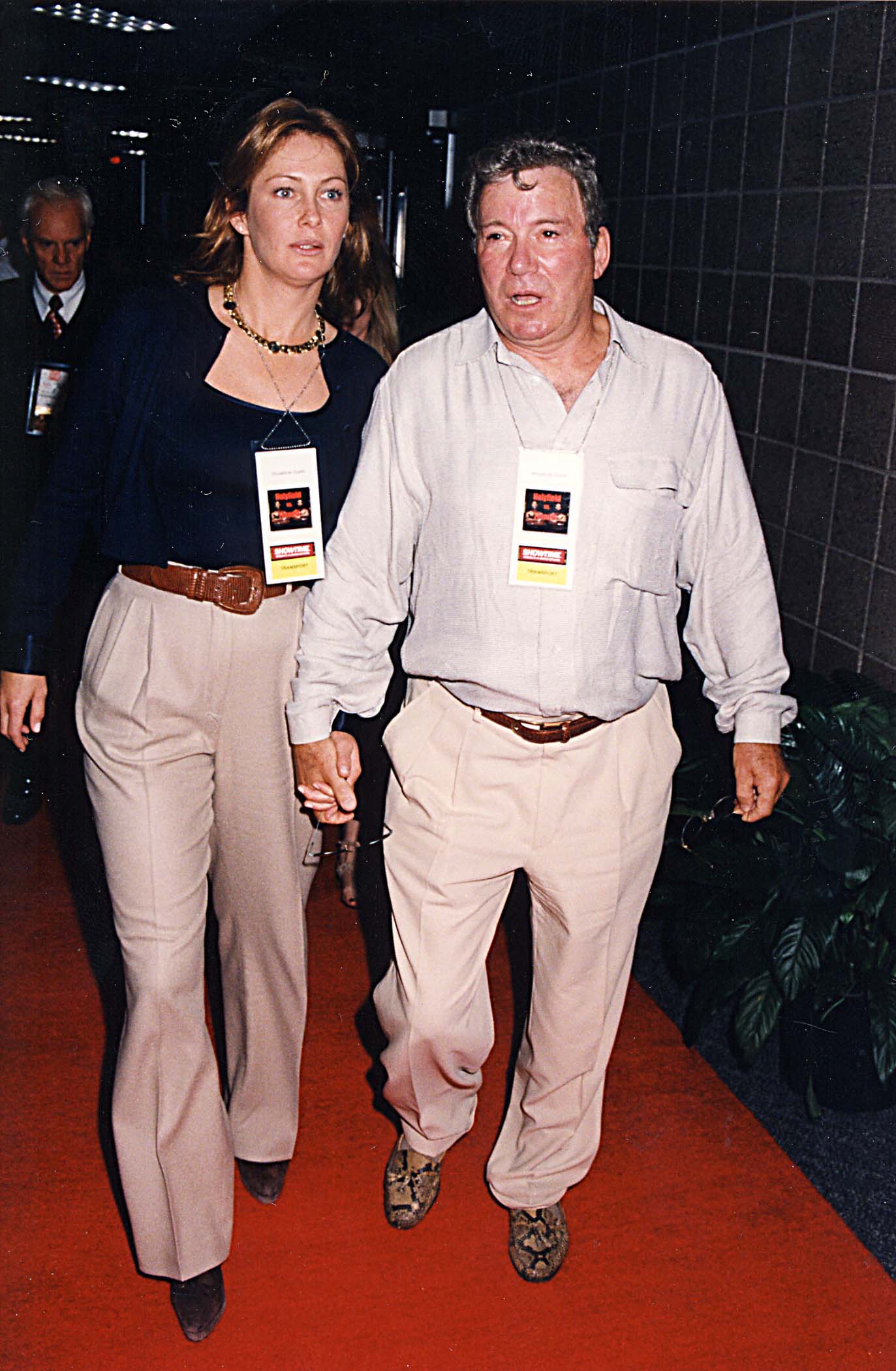 Nerine Kidd and William Shatner at the Holyfield v. Tyson II fight, on September 6, 1997. | Source: Getty Images