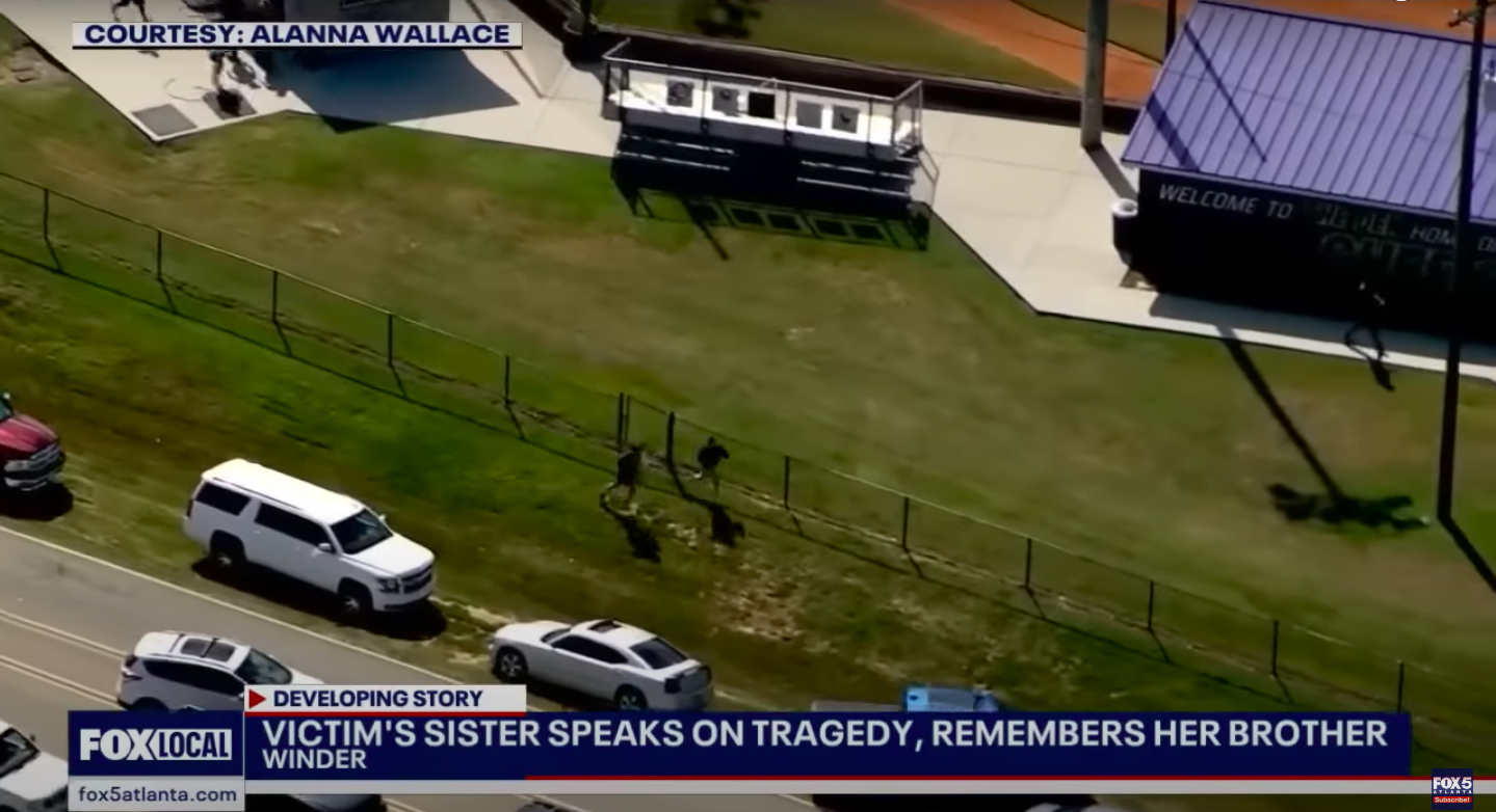 Footage of where the mass shooting occurred at Apalachee High School in Winder, Georgia, posted on September 5, 2024 | Source: YouTube/FOX 5 Atlanta