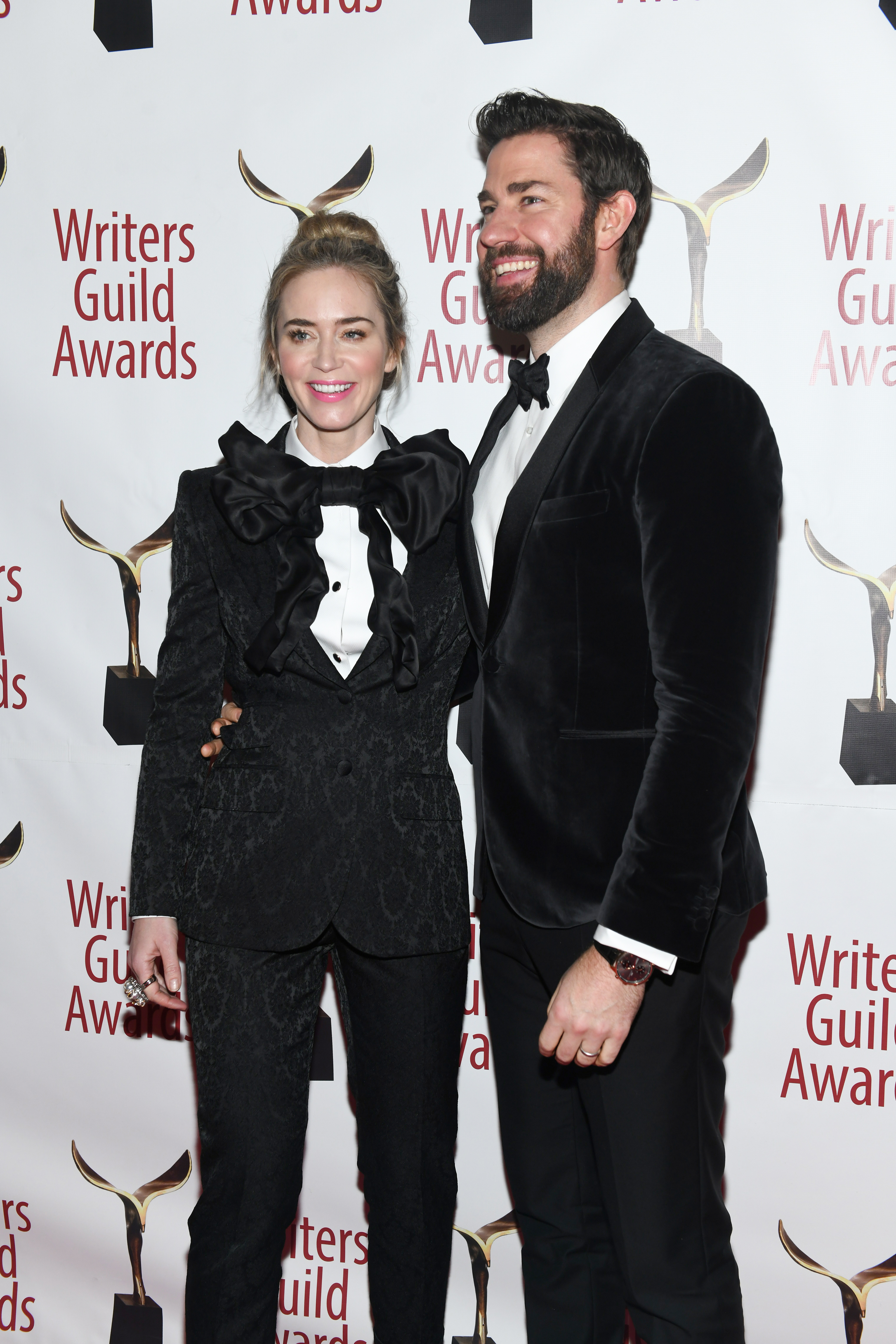 Emily Blunt and John Krasinski attend the 71st Annual Writers Guild Awards New York Ceremony at Edison Ballroom in New York City, on February 17, 2019. | Source: Getty Images