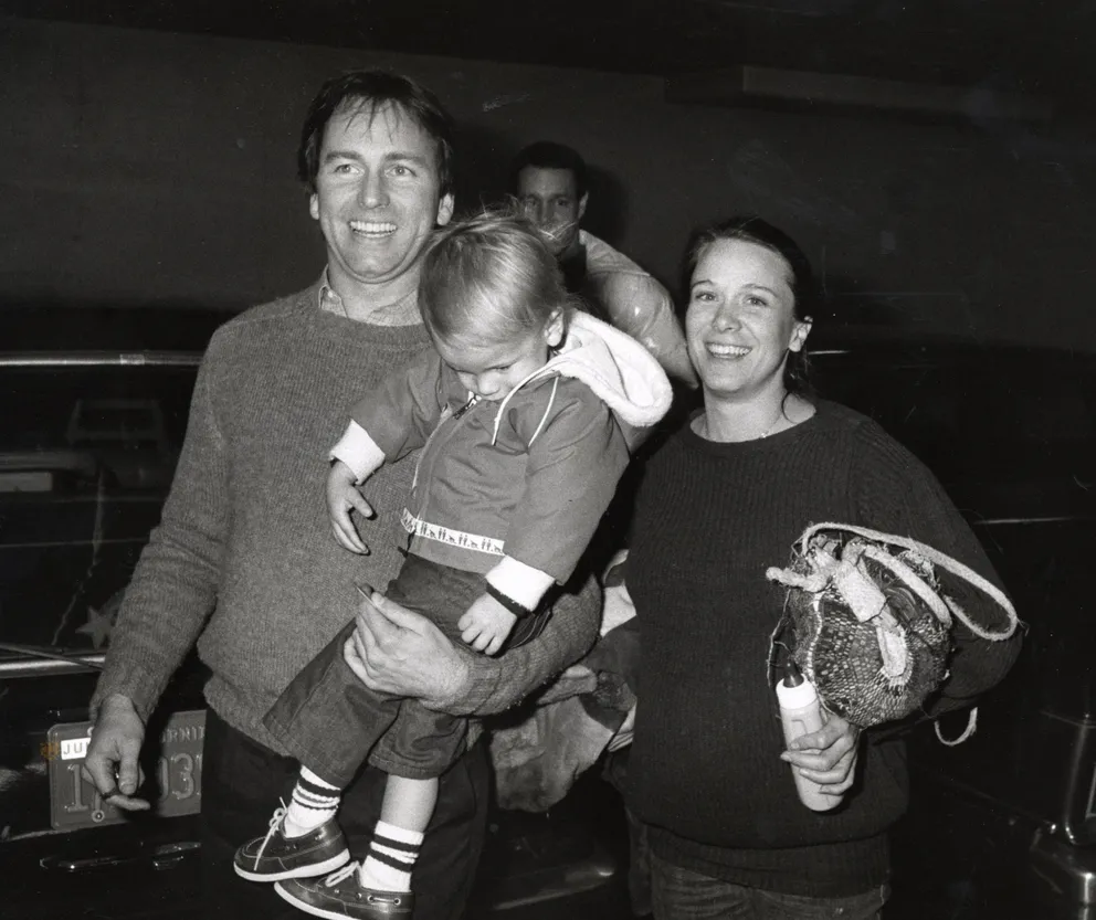 John Ritter, son fils Jason, et son ancienne femme Nancy Morgan, Californie en 1982. | Source : Getty Images
