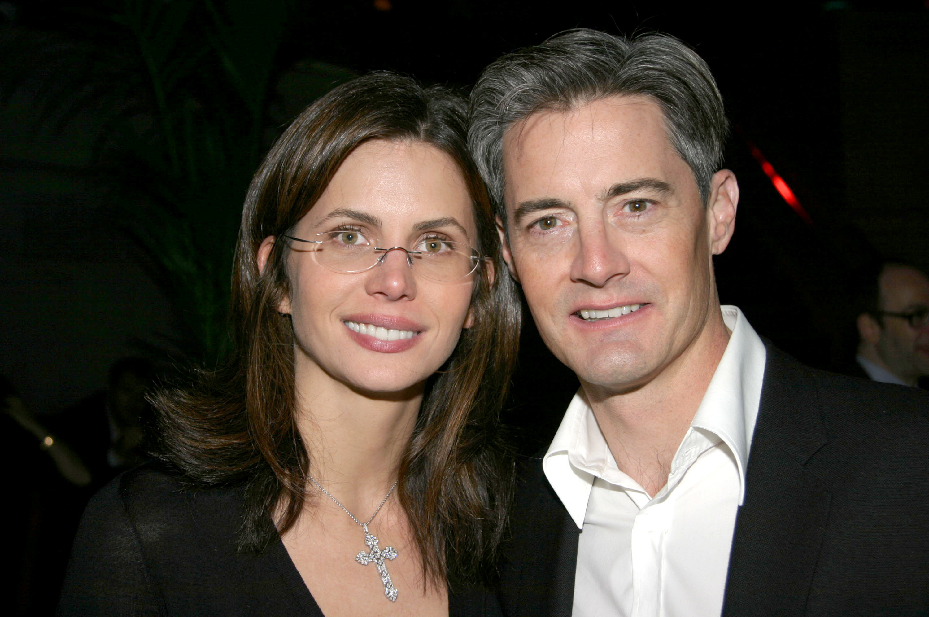 Desiree Gruber and Kyle MacLachlan at the opening night of "The Caretaker" in New York City in 2003. | Source: Getty Images