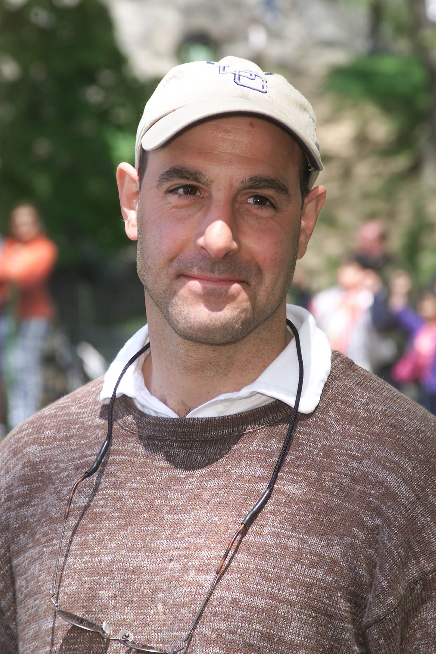 Stanley Tucci in Central Park on April 29, 2001 | Source: Getty Images