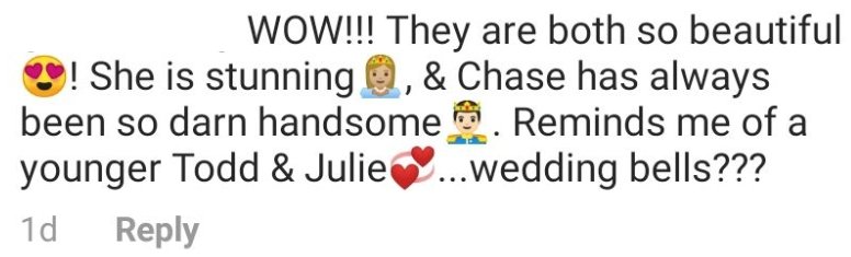 Fans comment underneath Todd Chrisley's post of son Chase and his girlfriend, Emmy Medders | Photo: Instagram/ Todd Chrisley