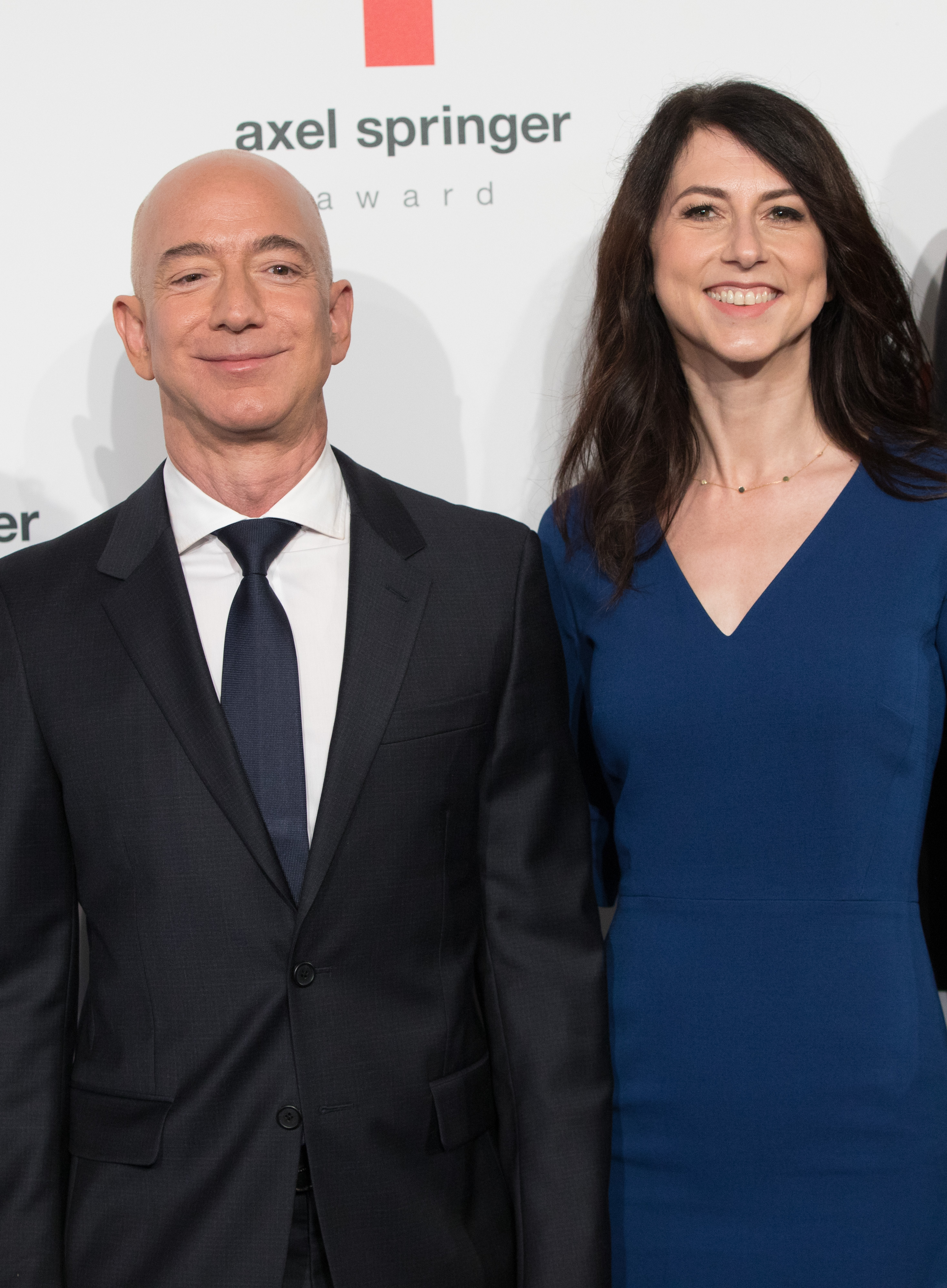 Jeff Bezos and MacKenzie Scott arrive for the Axel Springer award ceremony on April 24, 2018, in Berlin, Germany. | Source: Getty Images
