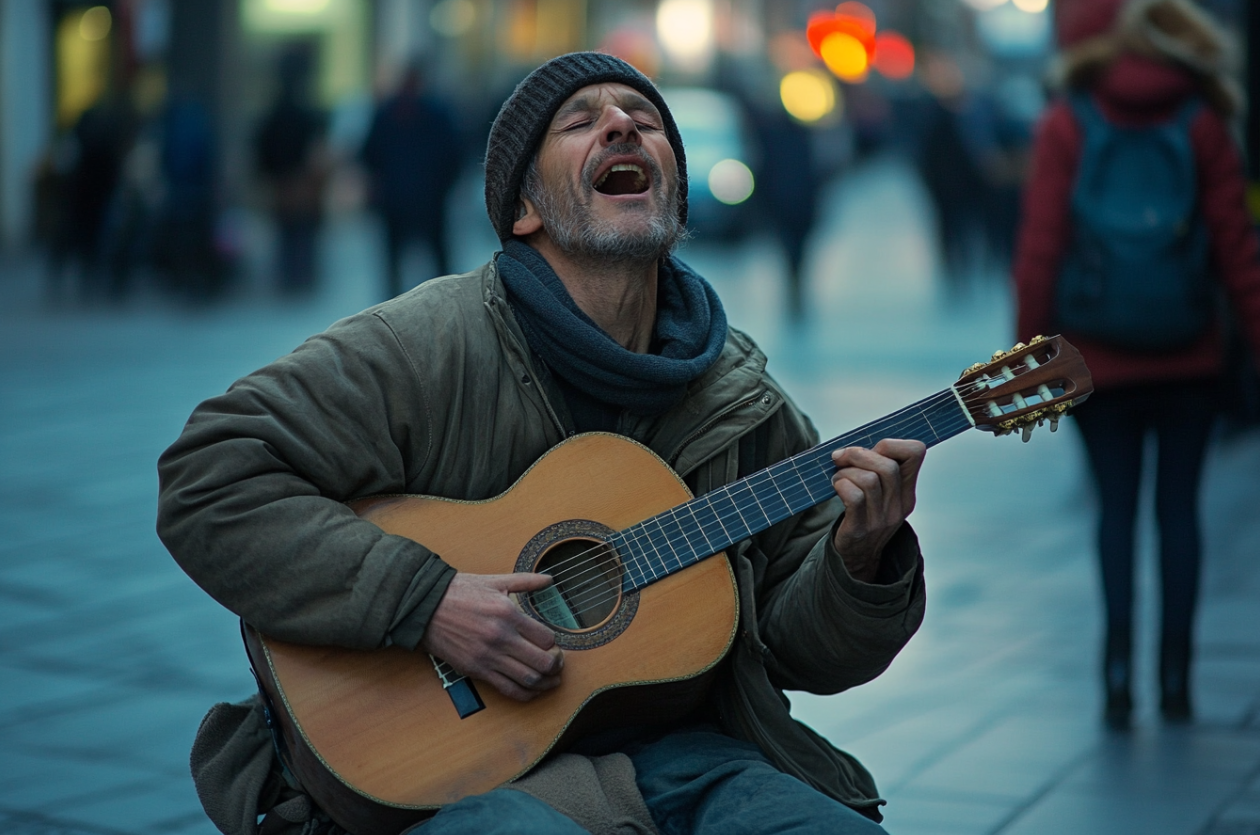 A man singing | Source: Midjourney