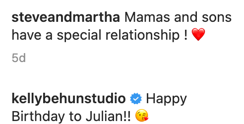 Fan comments on Jessica Seinfeld's Instagram post wishing her son, Julian Kal Seinfeld, a happy 20th birthday on March 1, 2023 | Source: Instagram/jessseinfeld