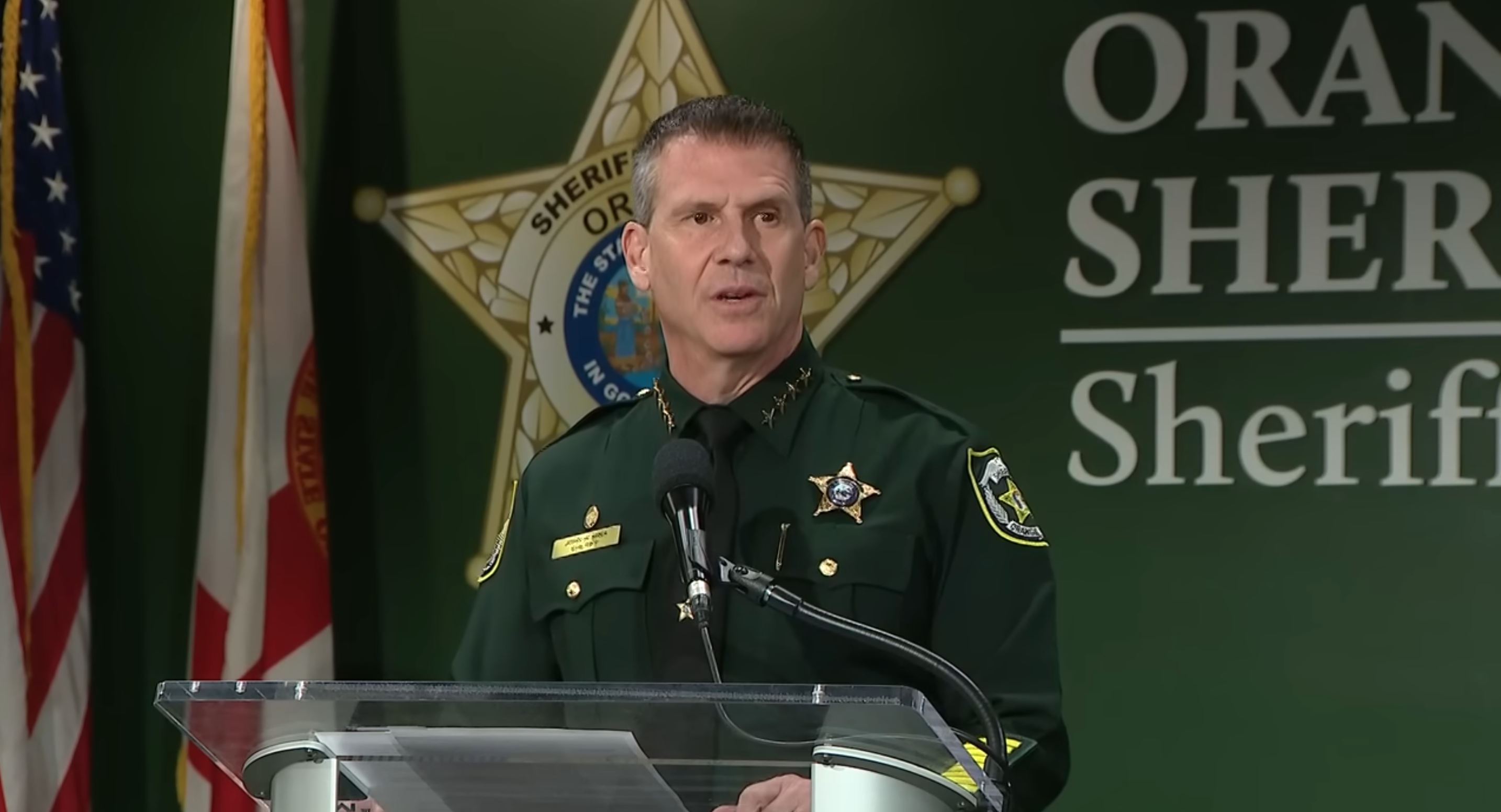 Sheriff Mina speaking during a press conference, posted in 2024 | Source: YouTube.com/@fox35